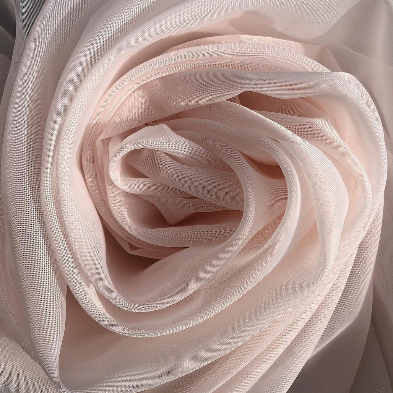 Megachest 70cm Wide Voile & semi-Voile Fabric (Blush, 15 Meters Long) โ image 1