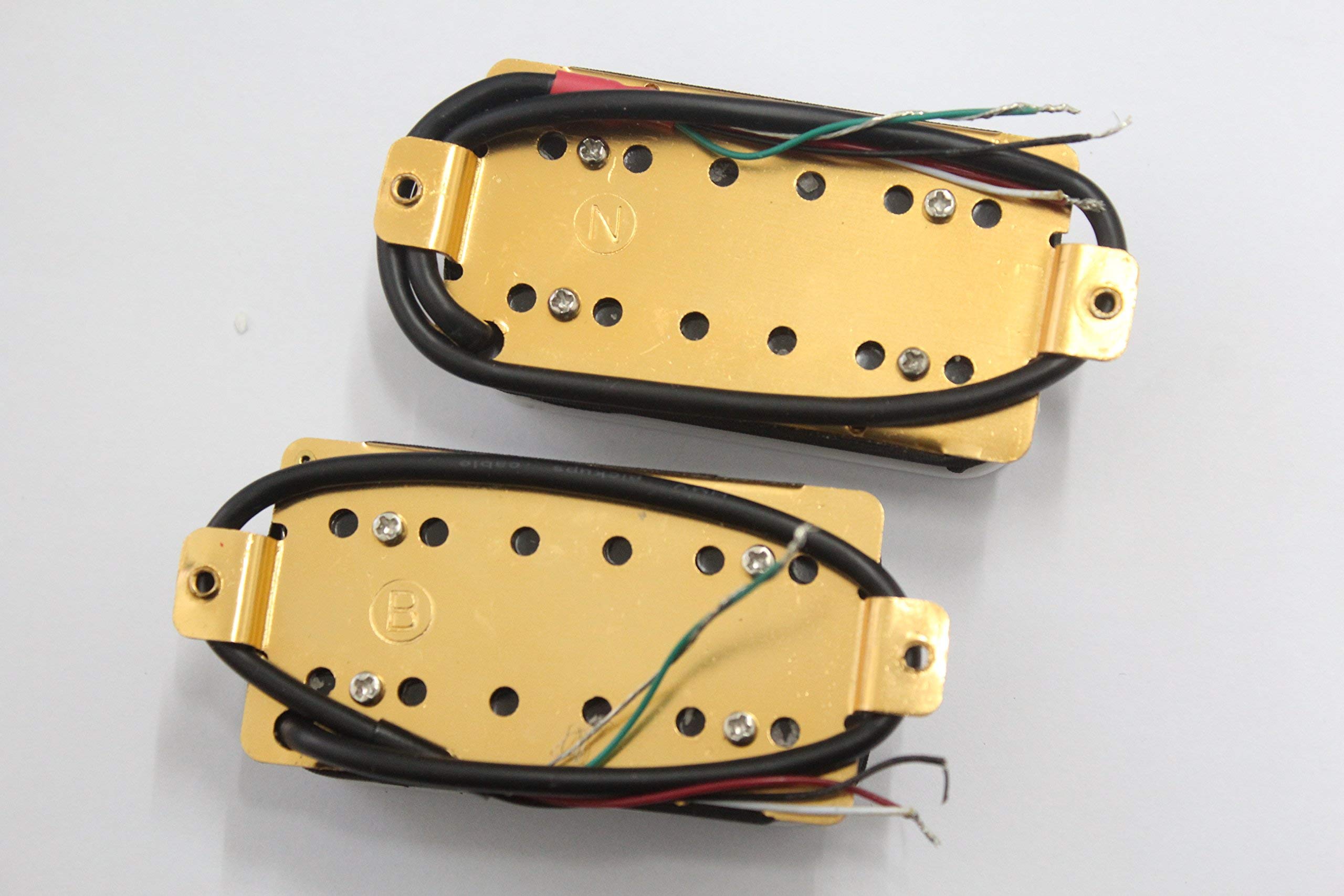 Set Pickup Humbucker Invasore Bianco Per Chitarra Elettrica - Ponte E Collo
