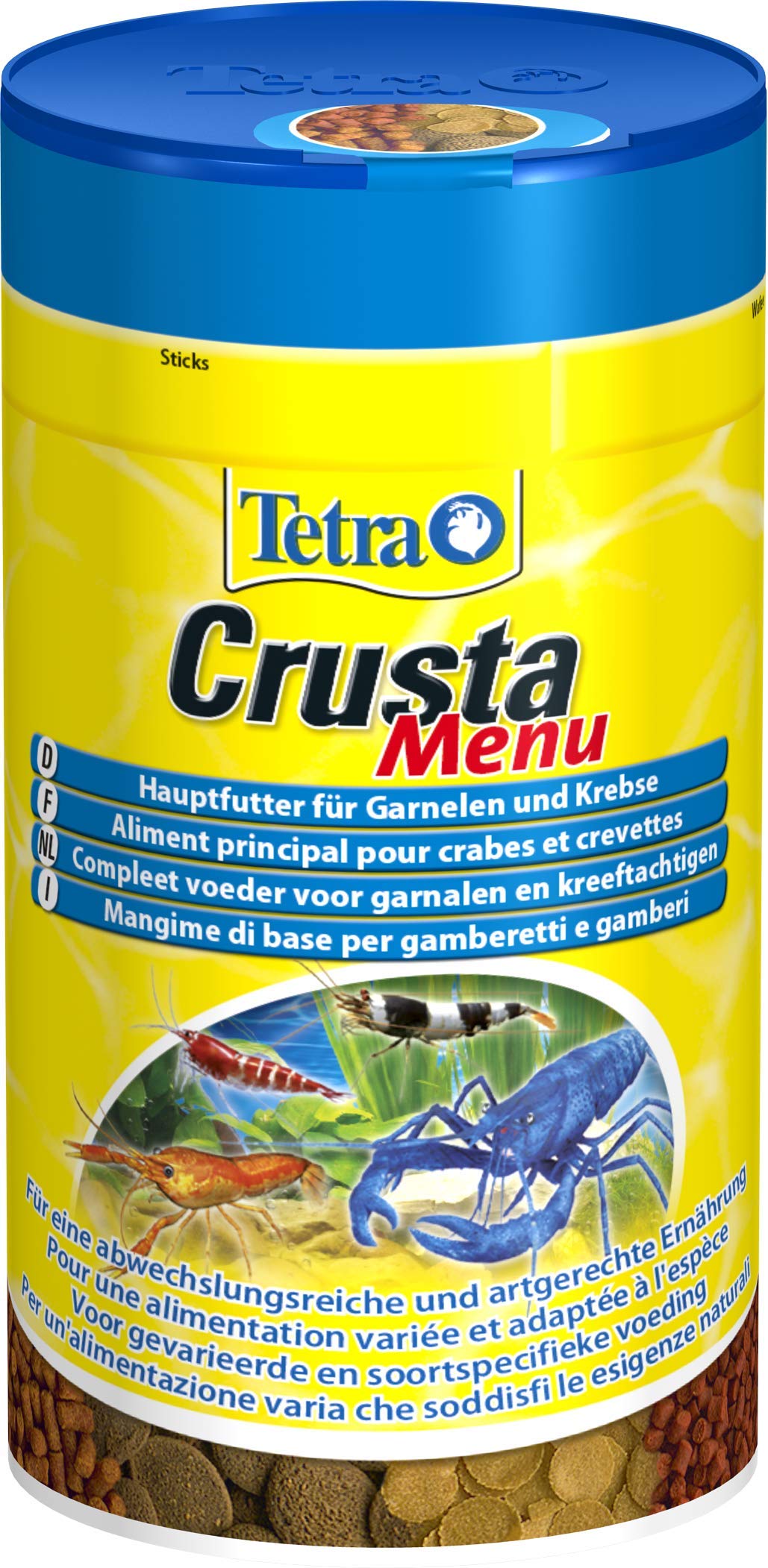 Tetra Crusta & Crab Alimento principal para gambas, cangrejos y cangrejos de tierra, diferentes formas de presentación