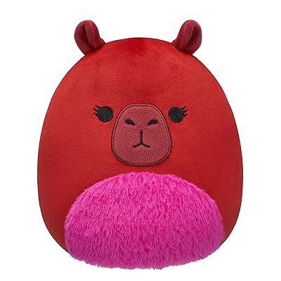 Squishmallows Original 8-Inch Marcia Maroon Capybara - Official Jazwares Plush (Little)