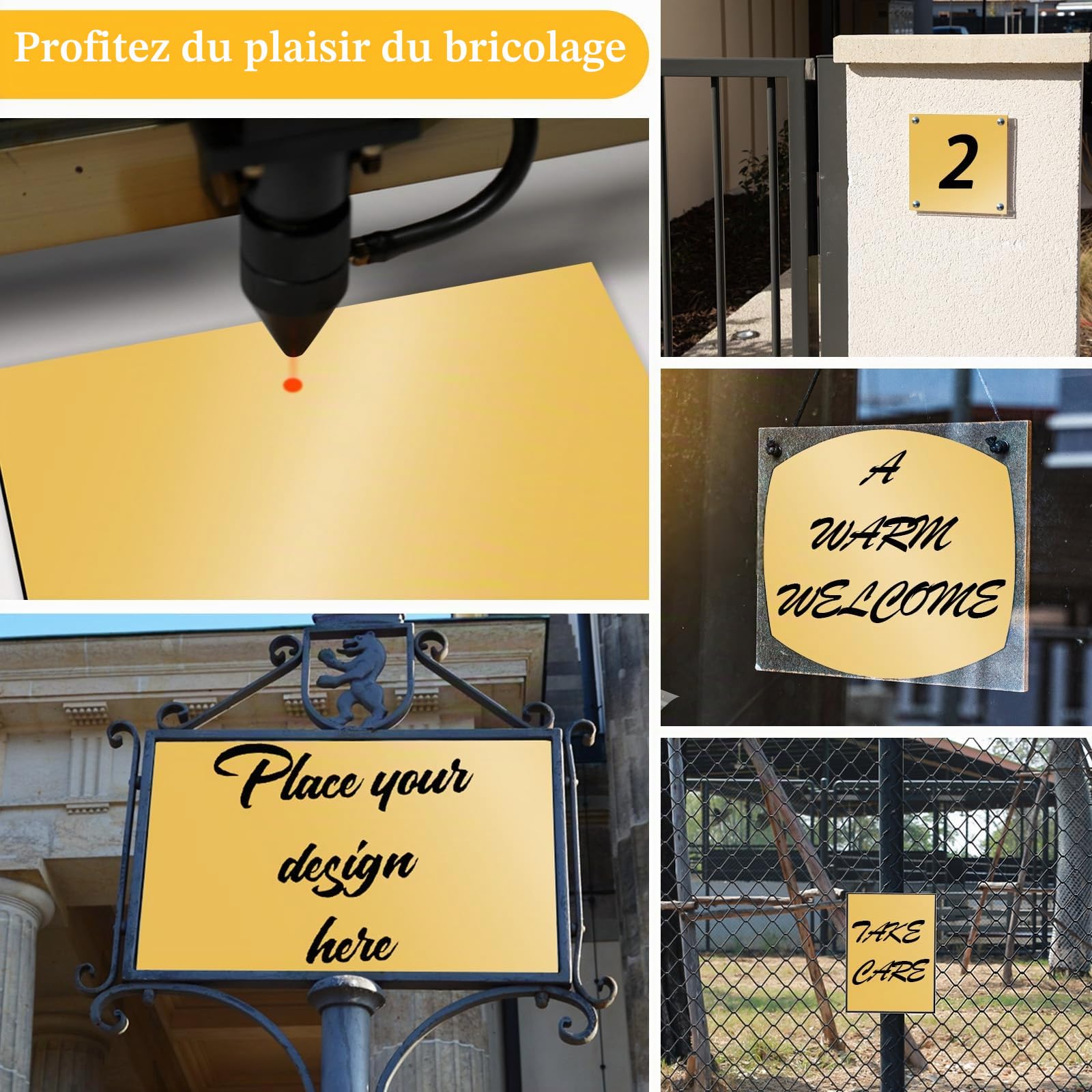Plaque Acrylique pour Gravure Laser, 6 Pièces 30x20 cm 1,3 mm Feuille Acrylique Couleur Feuilles de Plastique ABS Panneau Plastique Opaque pour Découpe Laser, Plaques en Plastique à Graver Bicouche