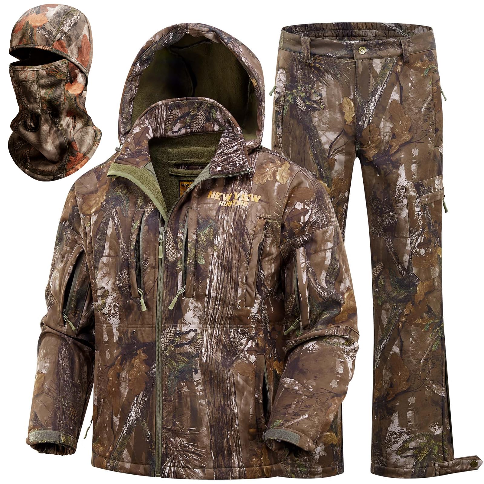 New Viewcamo Hunting Clothes For Men Quiet Warm Fleece Lining