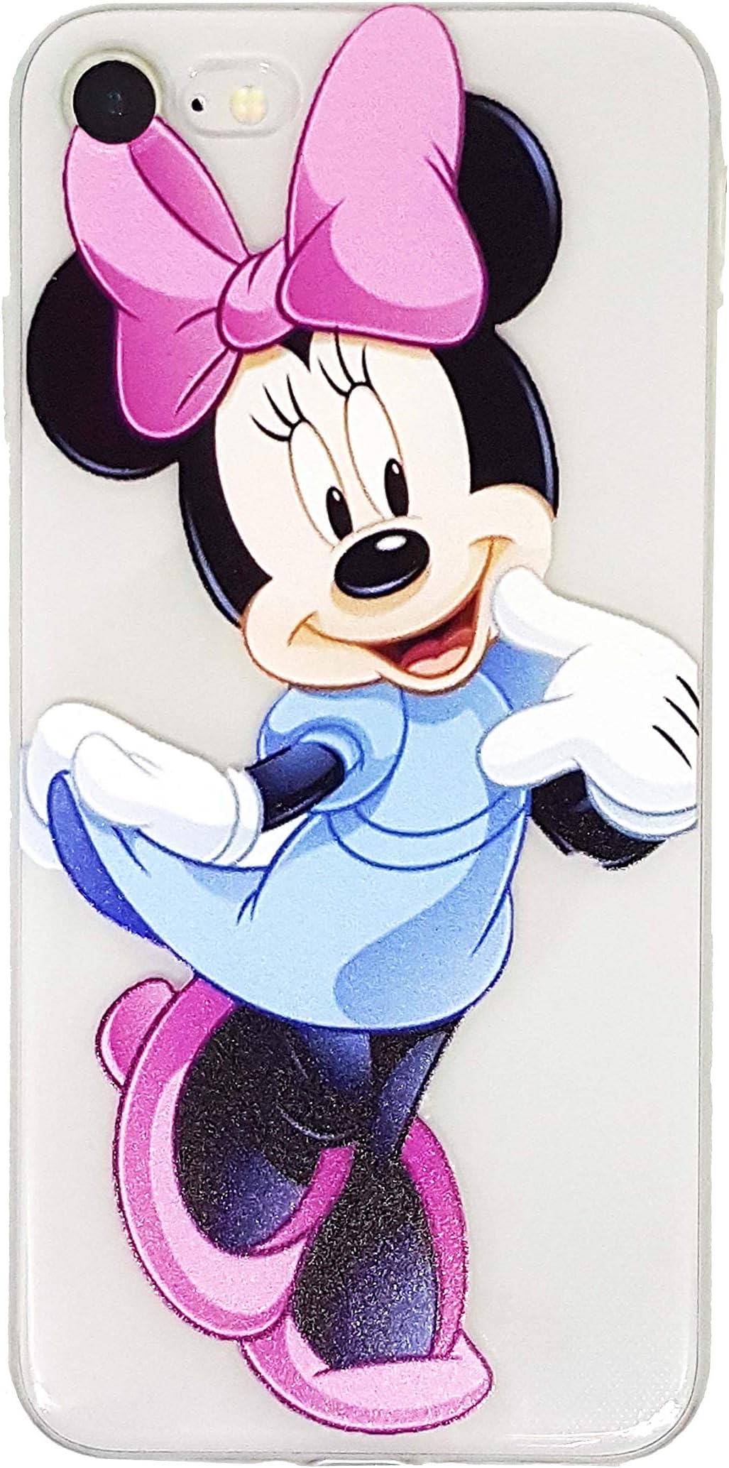 Onix Store Clear Case for Iphone, Cartoon Characters Design, Soft Silicone Protective Back Cover (Iphone X/XS)