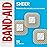 BAND-AID Brand Sheer Spots Adhesive Small Square Bandages, Sterile, Individually Wrapped Discreet First Aid & Wound Care for Minor Cuts & Scrapes, Quilt-Aid Comfort Pads, One Size, 50 ct
