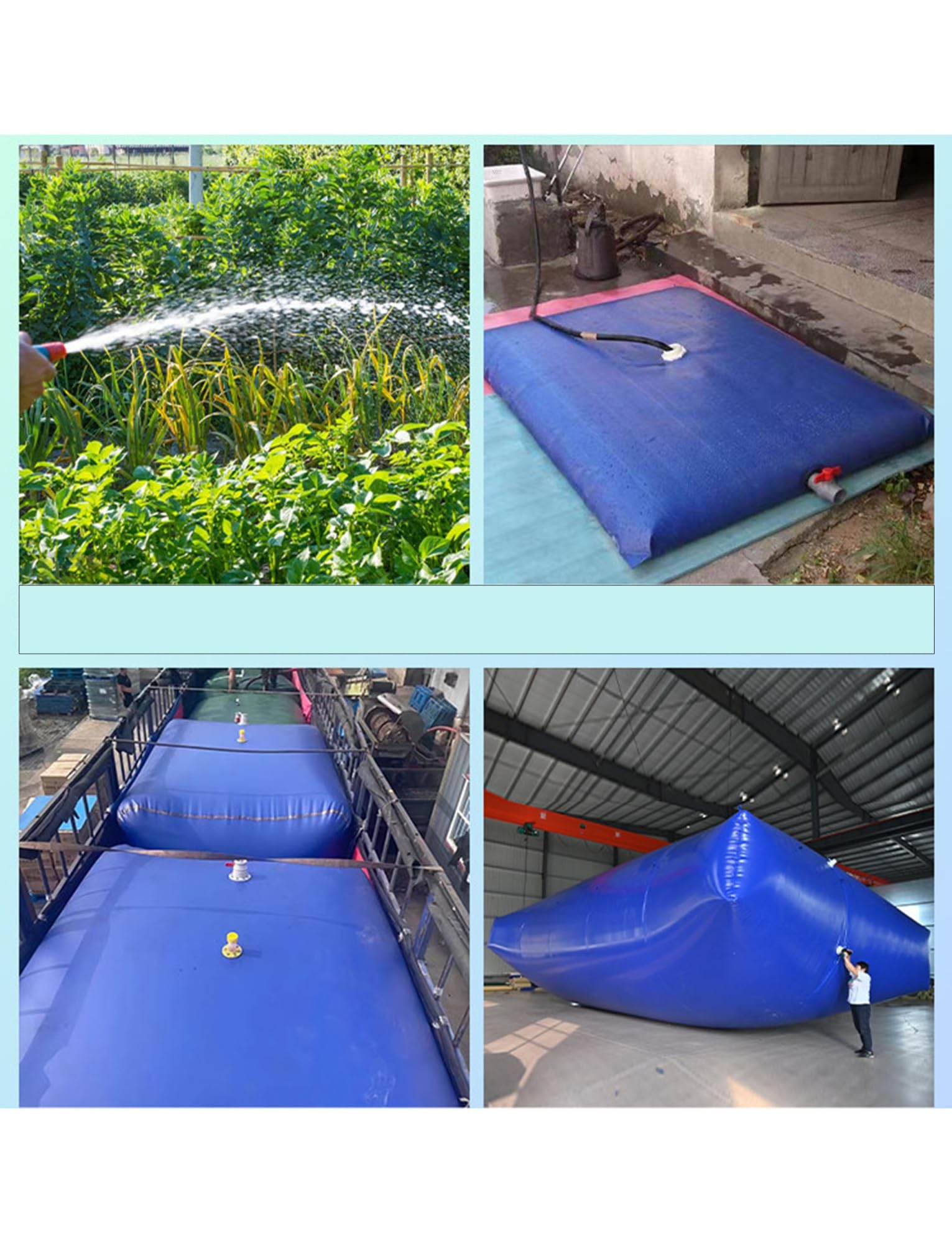 Großer, wasserdichter und faltbarer Wasserbeutel für Outdoor-Aktivitäten wi