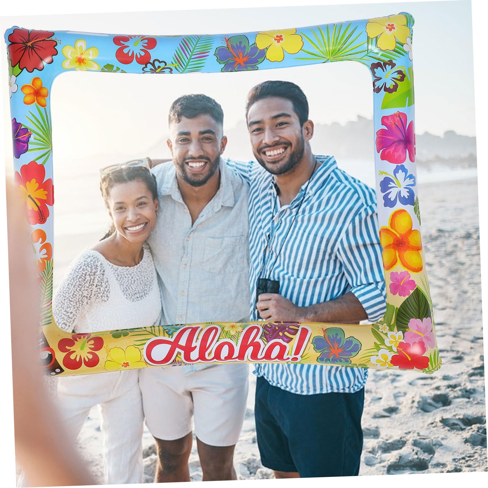ULTECHNOVO 5 Stück Aufblasbarer Fotorahmen für Partys Bunter Selfie für Hochzeiten und Silvester Dekoration für Kreative Fotos und Unvergessliche Erinnerungen