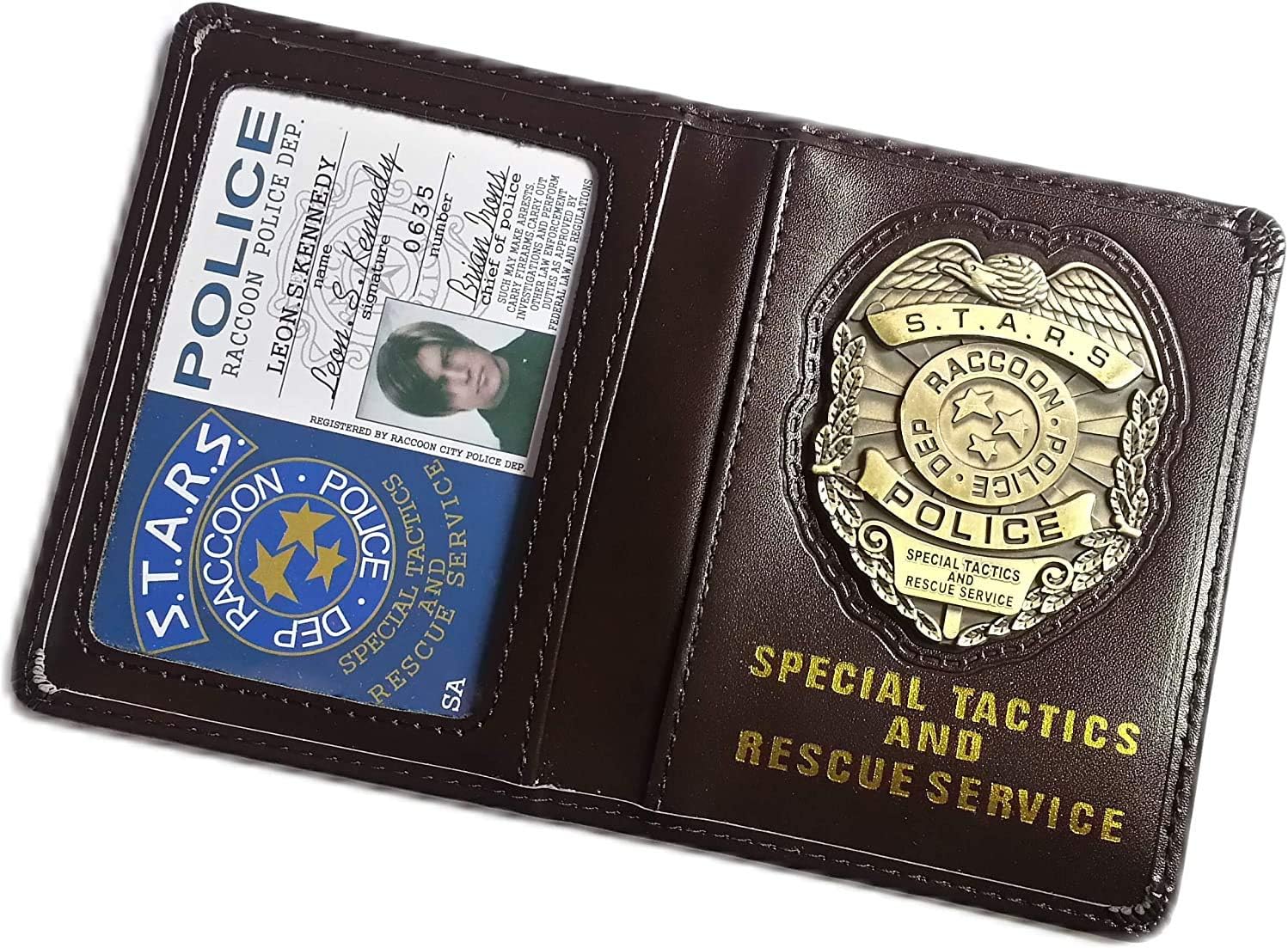 Biohazard S.T.A.R.S RPD Wallet Leon S. Kennedy ID Holder | Chris Jill Wesker Cosplay