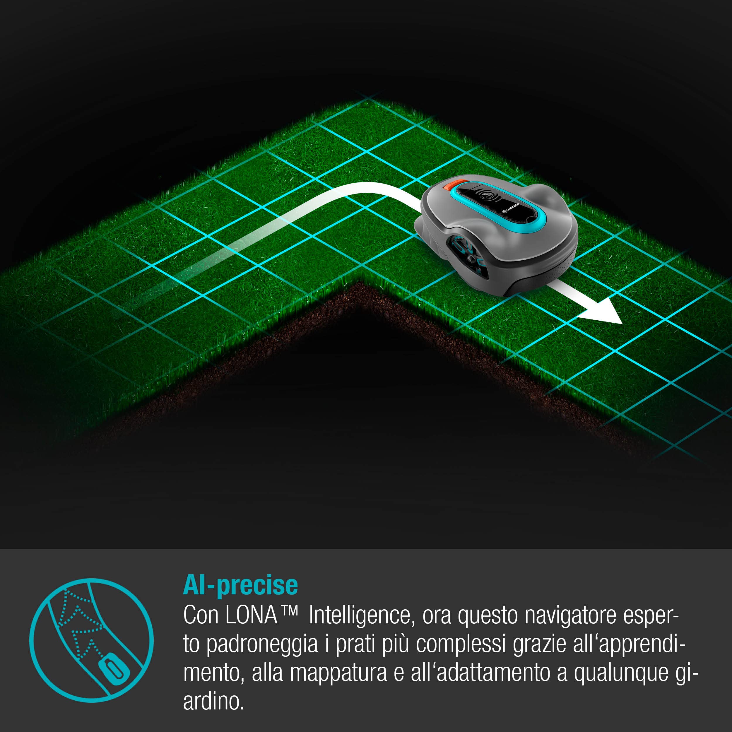 Gardena Robot Tosaerba Smart Sileno Life 1000m²