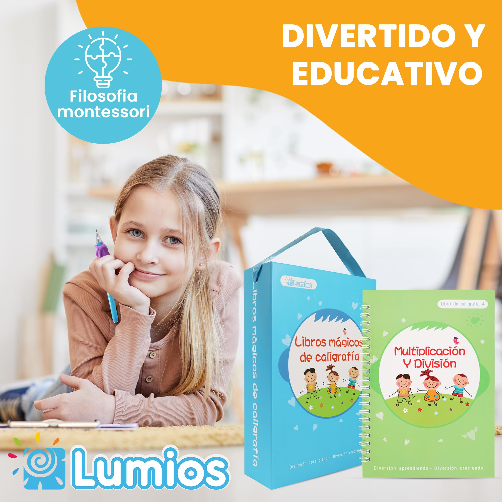 5 libros de caligrafía niños Aprende a escribir Cuaderno de trazado mágico Método Groove Alfabeto Números Dibujos