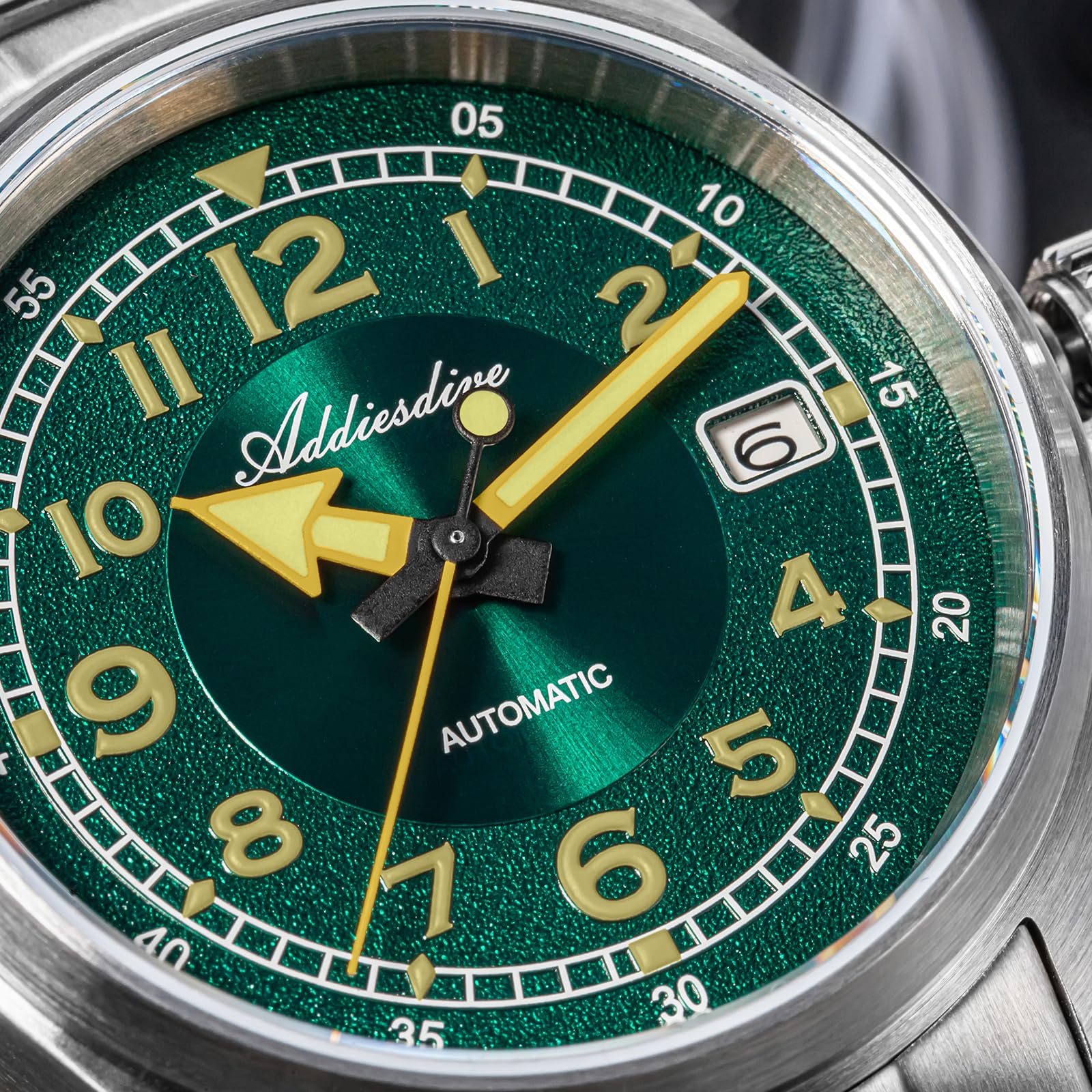 ADDIESDIVE Herren Automatikuhr Unterwasser 200m NH35/8215 Uhrwerk Analoge Herrenuhr Mit AD2048/H2/AD2519