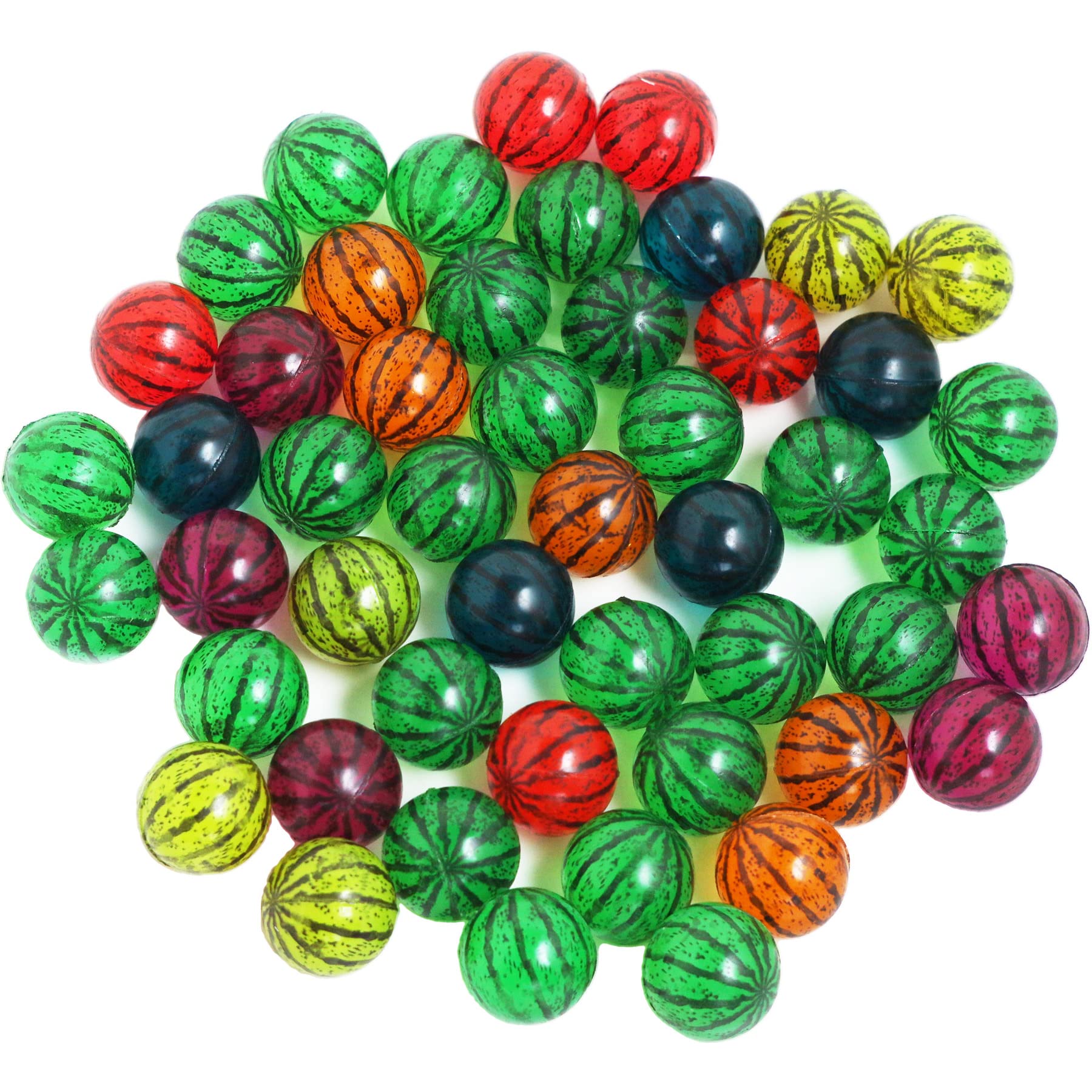 Amazon | 雑貨才蔵 スーパーボール スイカ柄 30mm 50個 | 縁日用品