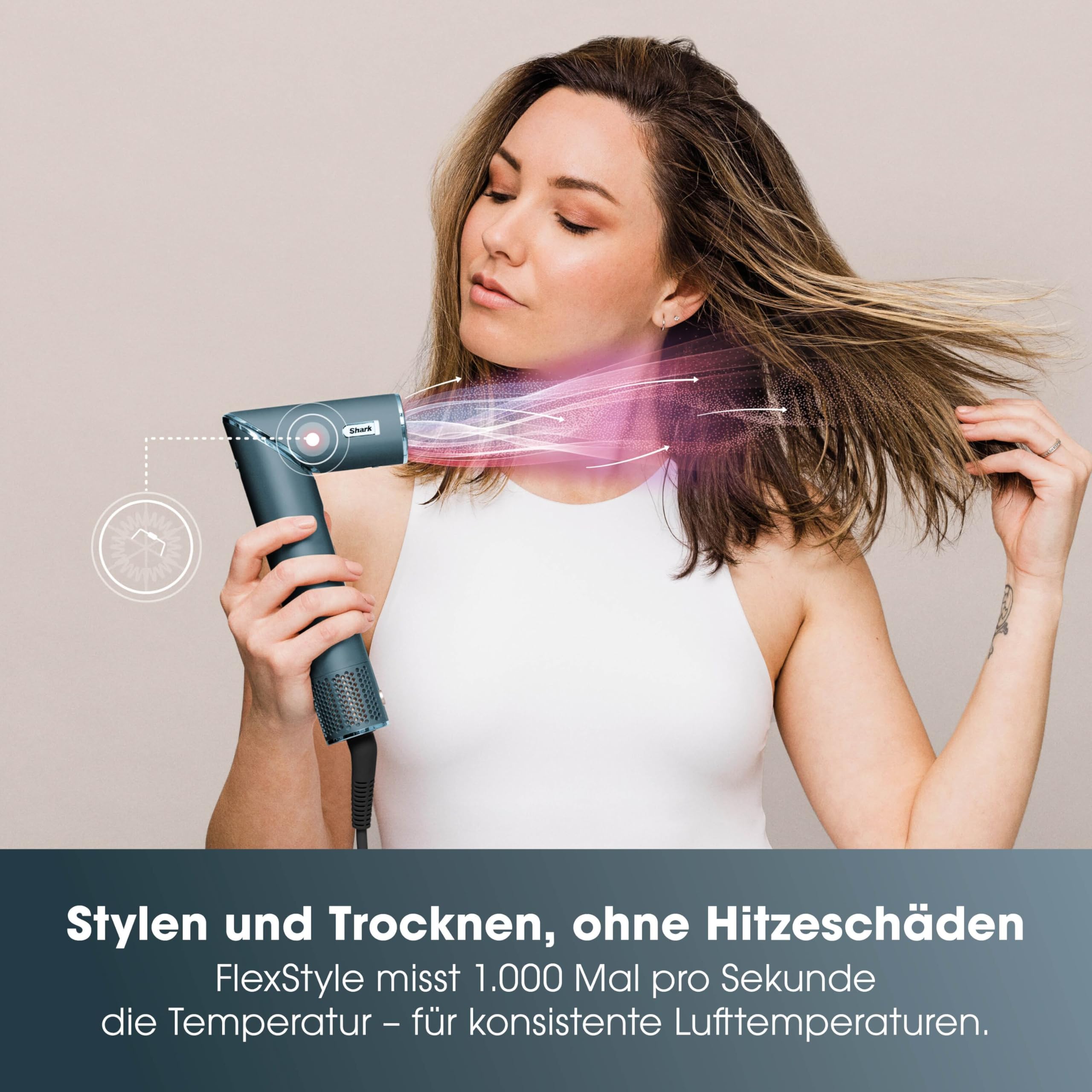 Shark FlexStyle Limited Edition Teal 5-in-1 Haarstyler & -trockner | Geschenk Set, Lockenaufsätze, Finishing Aufsatz, Ovalbürste, Konzentrator, Haarklammer, Aufbewahrungstasche, HD456TLEU