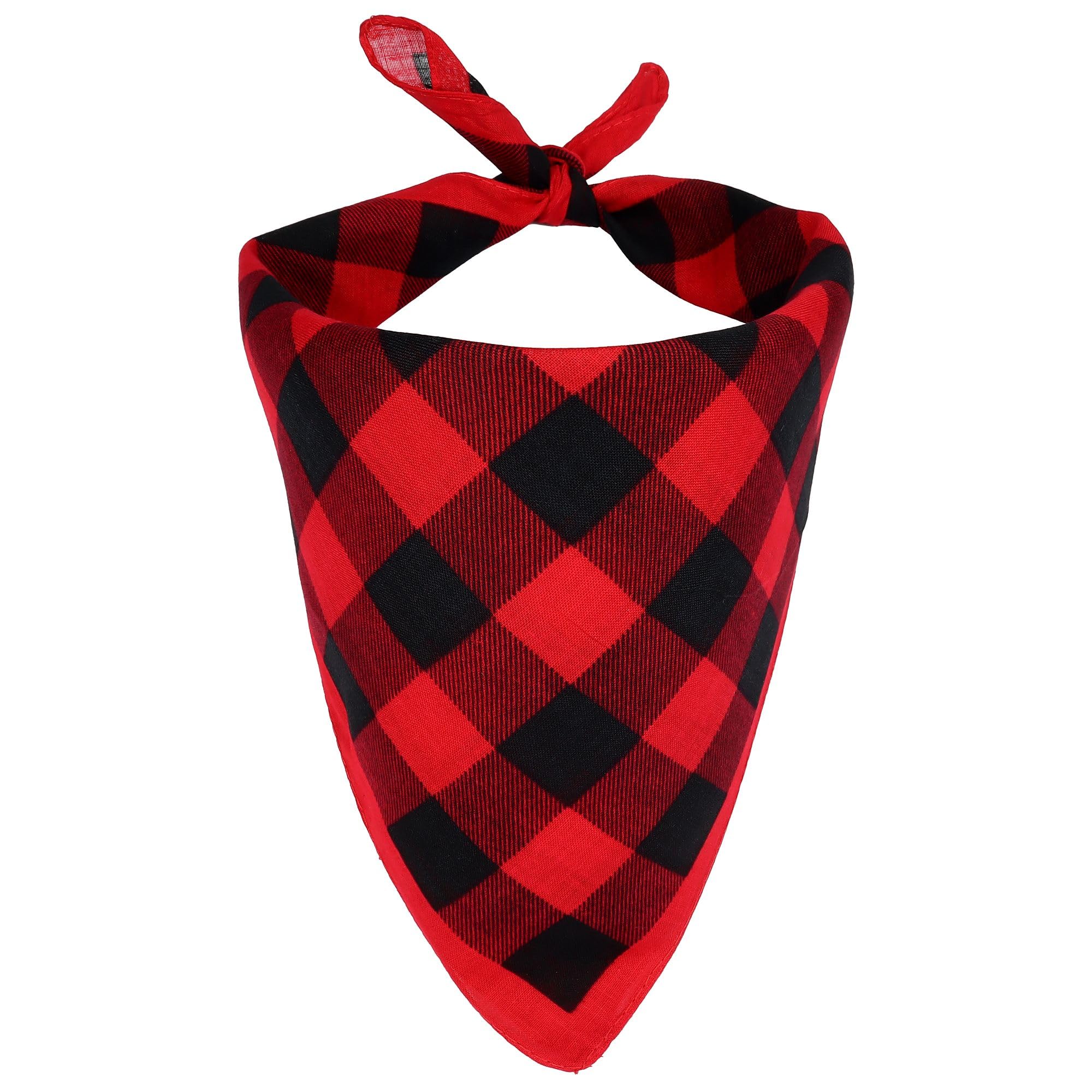 Freak Scene Red/Black Bandana Scarf Checke Checkerboard Square Headscarf
