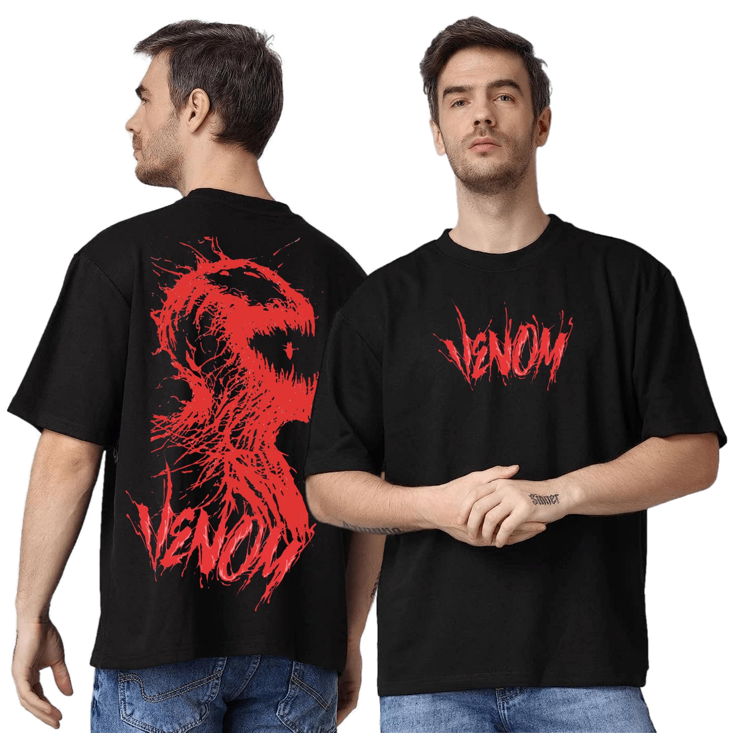 Buy LEGASUS Men Cotton Oversized Fit Marvels Venom Anime Gym