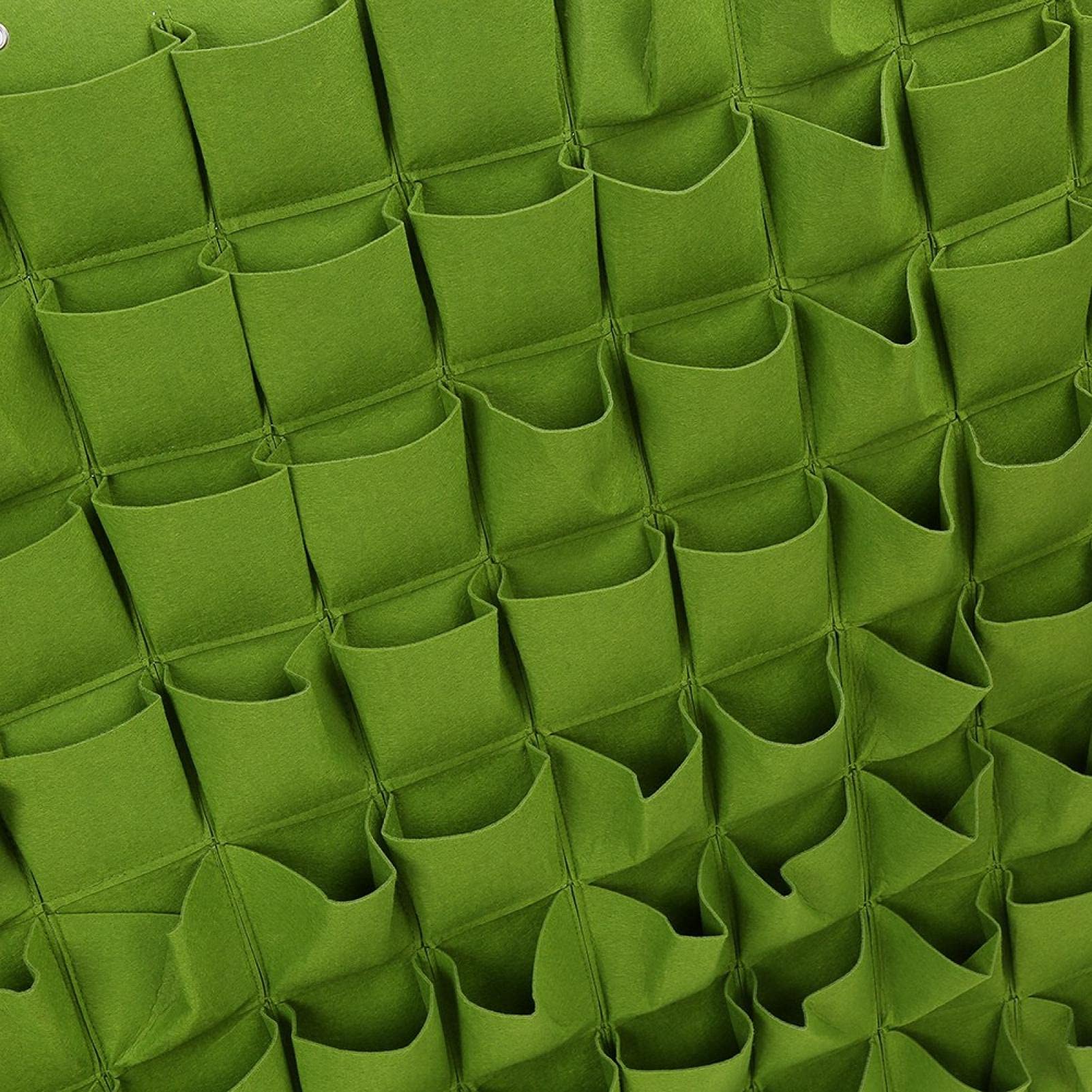 Tyenaza 36 Tasche Fioriera Verticale da Giardino, Vaso da Giardino in Feltro Riutilizzabile per Piante da Giardinos, Piantare Sacchetti da Appendere Alla Parete per Esterni, Interni(Nero