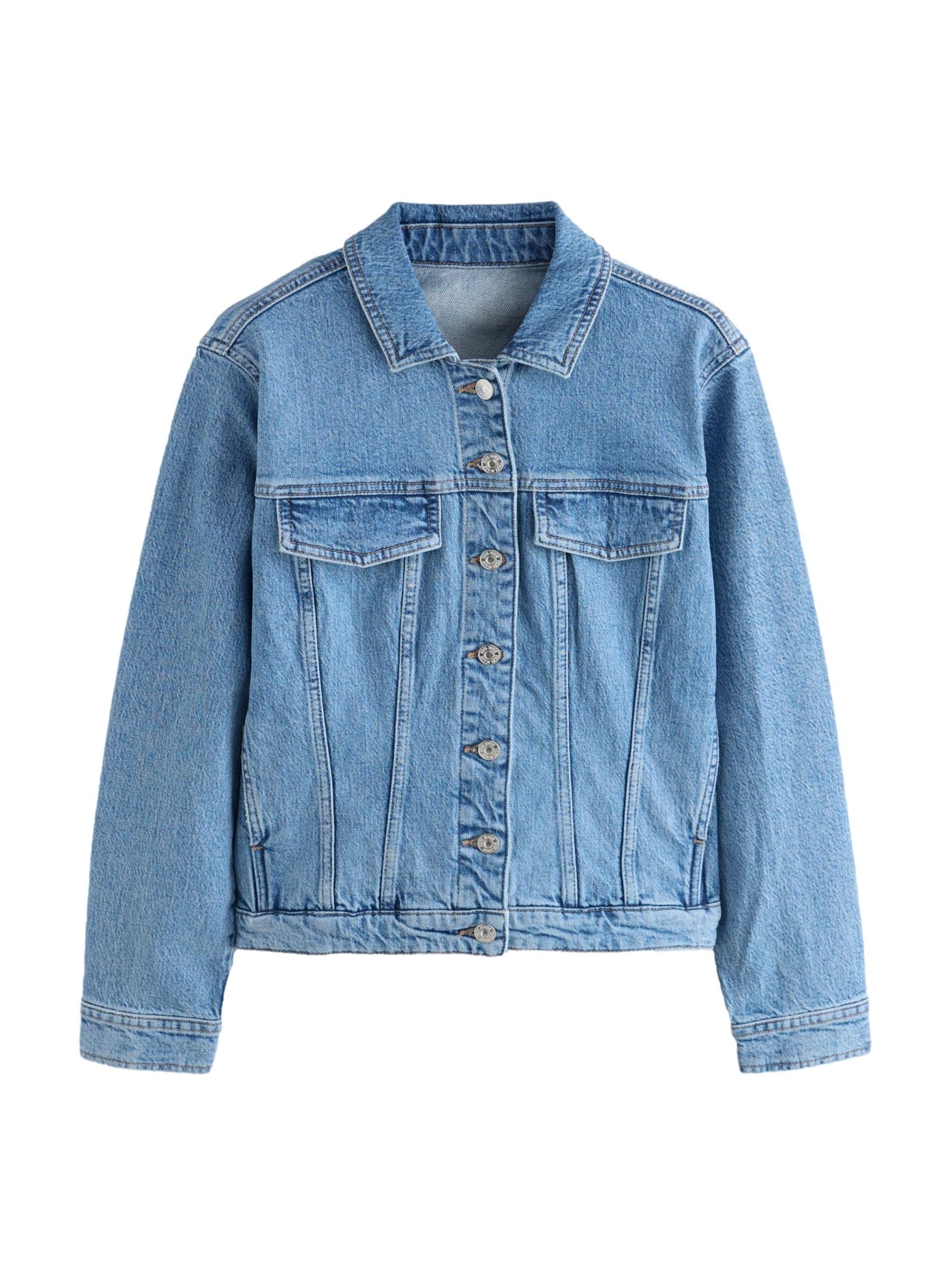 NEXT Mujeres Chaqueta Vaquera de Corte Ajustado para Busto Grande