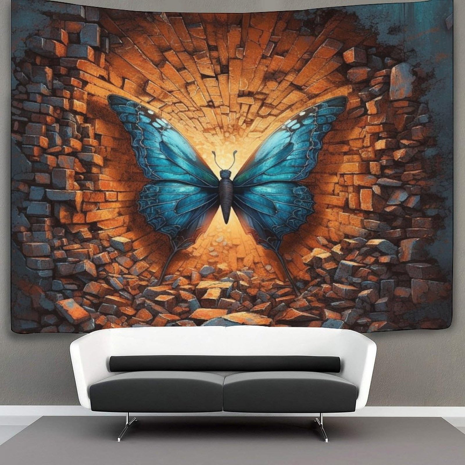kaiyun Butterfly Tapestry Wall Hanging Wall Art for Living Room Bedroom Dorm 70cmx100cm
