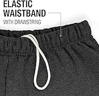 Vista 4 de LOGOVISION Bob Jones University Primary Logo Mens Jogger Sweatpants, Charcoal Heather, Small