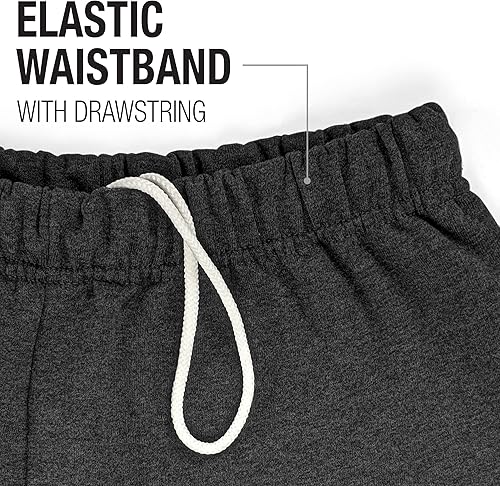 Miniatura 4 de LOGOVISION Bob Jones University Primary Logo Mens Jogger Sweatpants, Charcoal Heather, Large