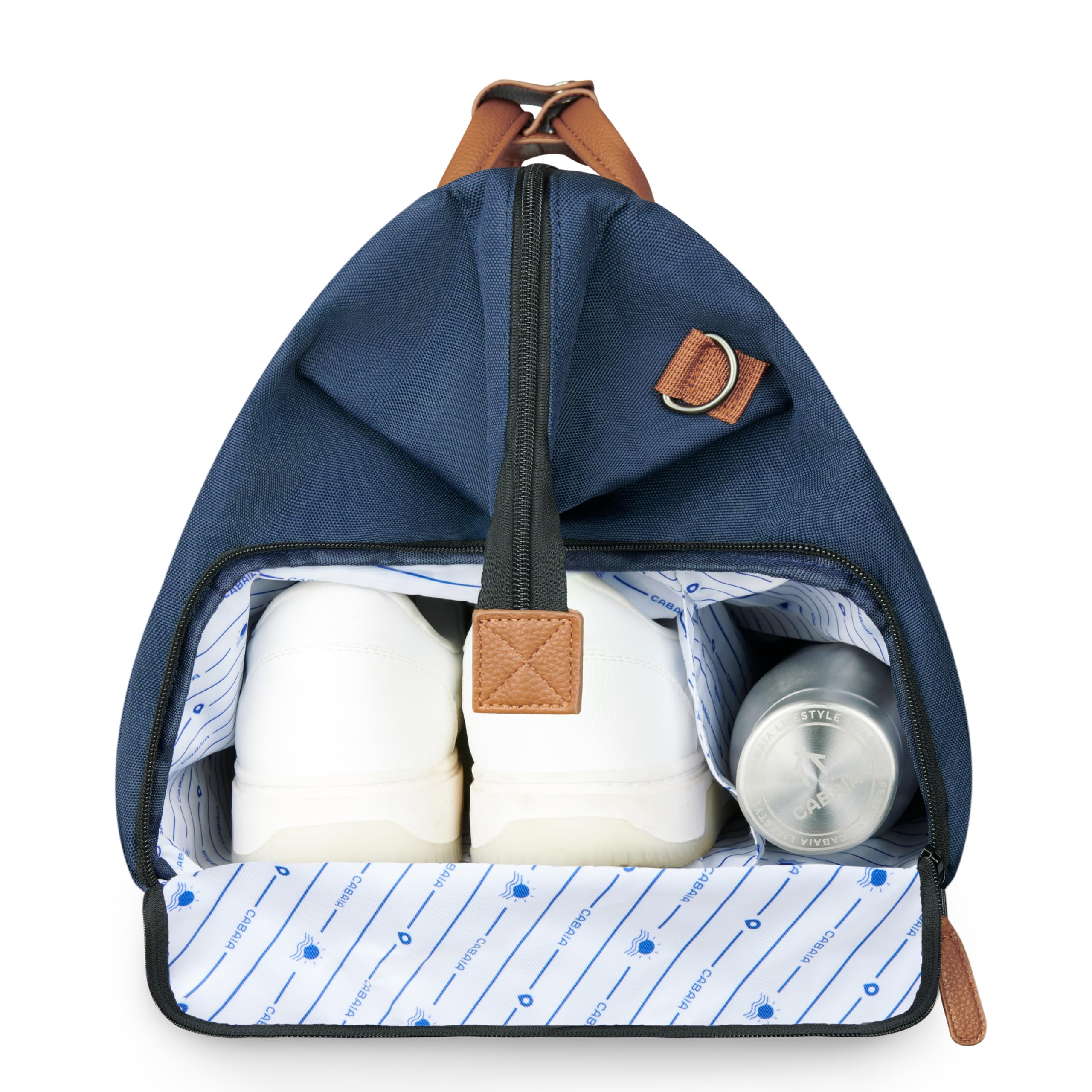 CABAIA - Reisetasche Duffle Adventurer 36L - Handgepäck 45x30x29 cm - Wasserabweisend & Vegan - 2 Taschen - Schuhfach - Weekender & Sporttasche für Damen & Herren