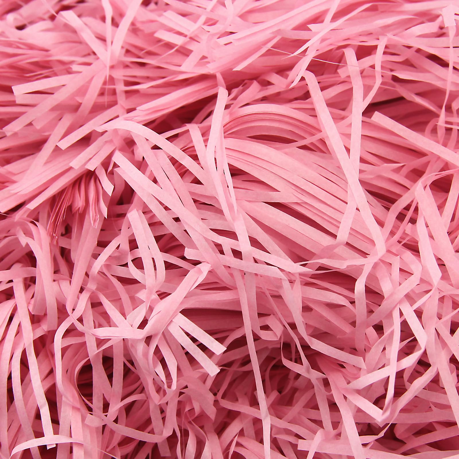 Poeland 200g Hamper Stuffing Filler, Shredded Paper for Hampers, Shredded Tissue Paper for Gift Box Filler Packaging & Basket Stuffing (Pink) โ image 1