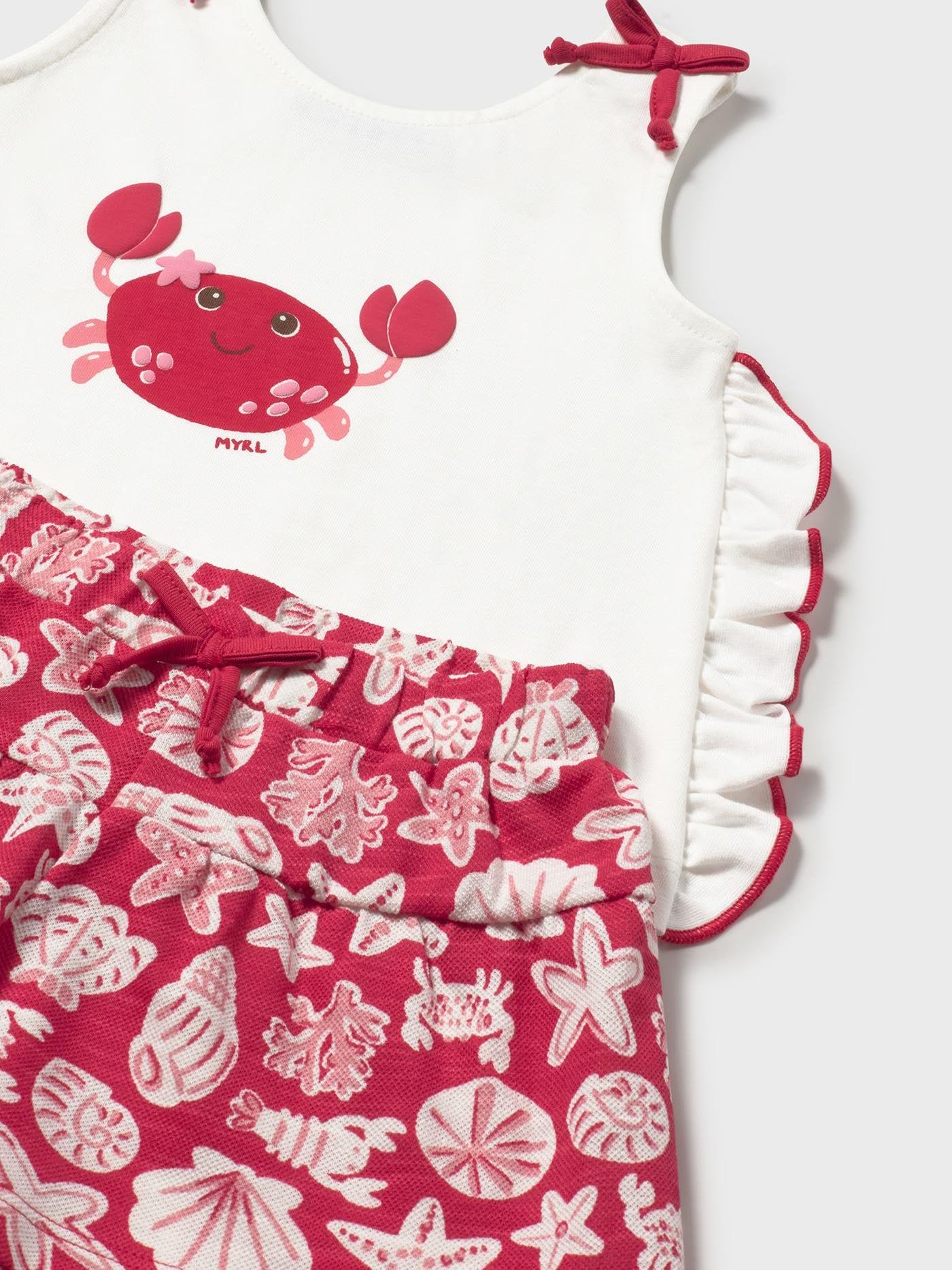 Mayoral Set Short für Baby - Mädchen Rot