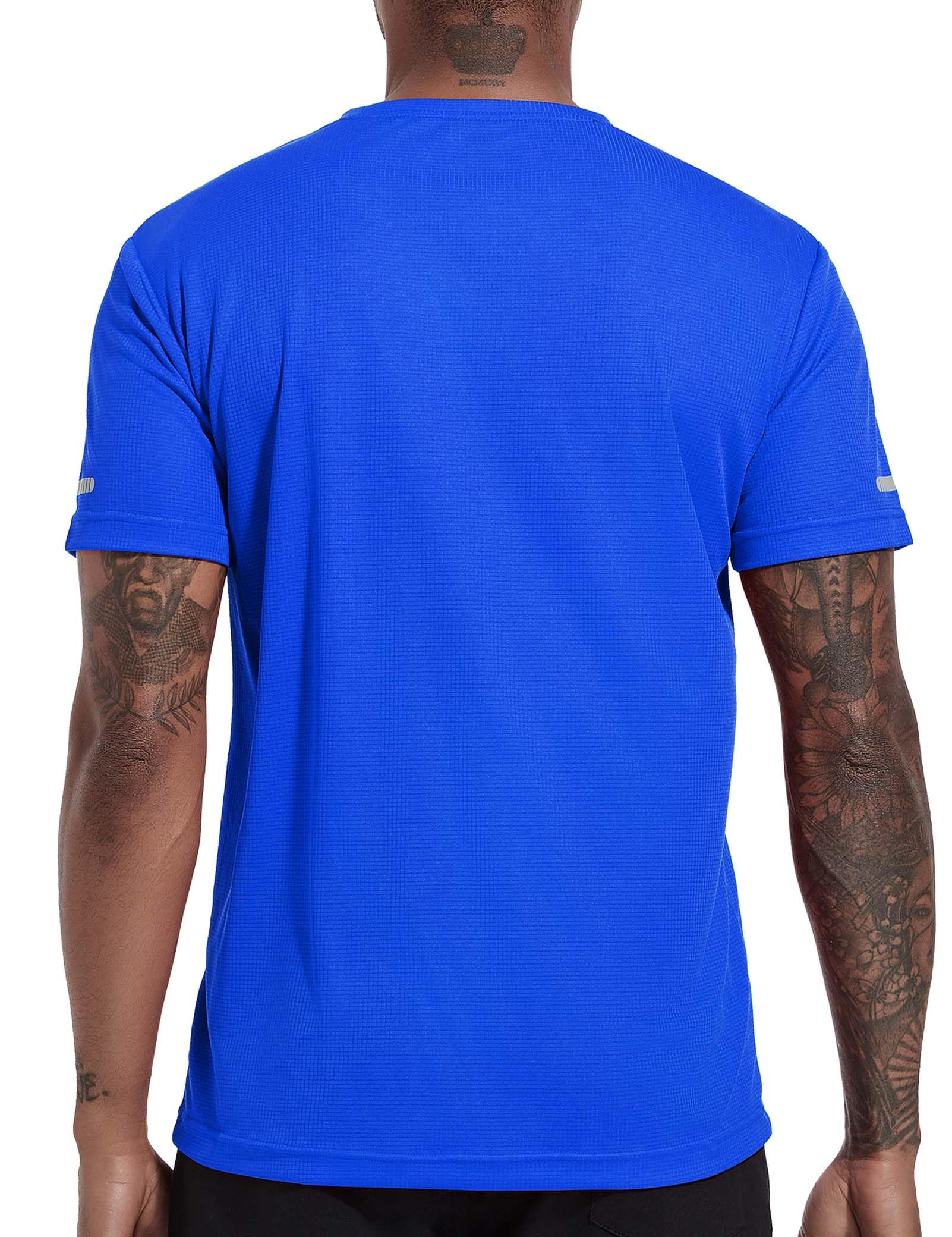 Maglietta Uomo Set Multi Pezzi Uomo Sport T Shirt Manica Corta 5 Pack Traspirante Uomo Tshirt Sportswear Allenamento Asciugatura Rapida Camicia Sportiva Funzione Allenamento Corsa Camicia