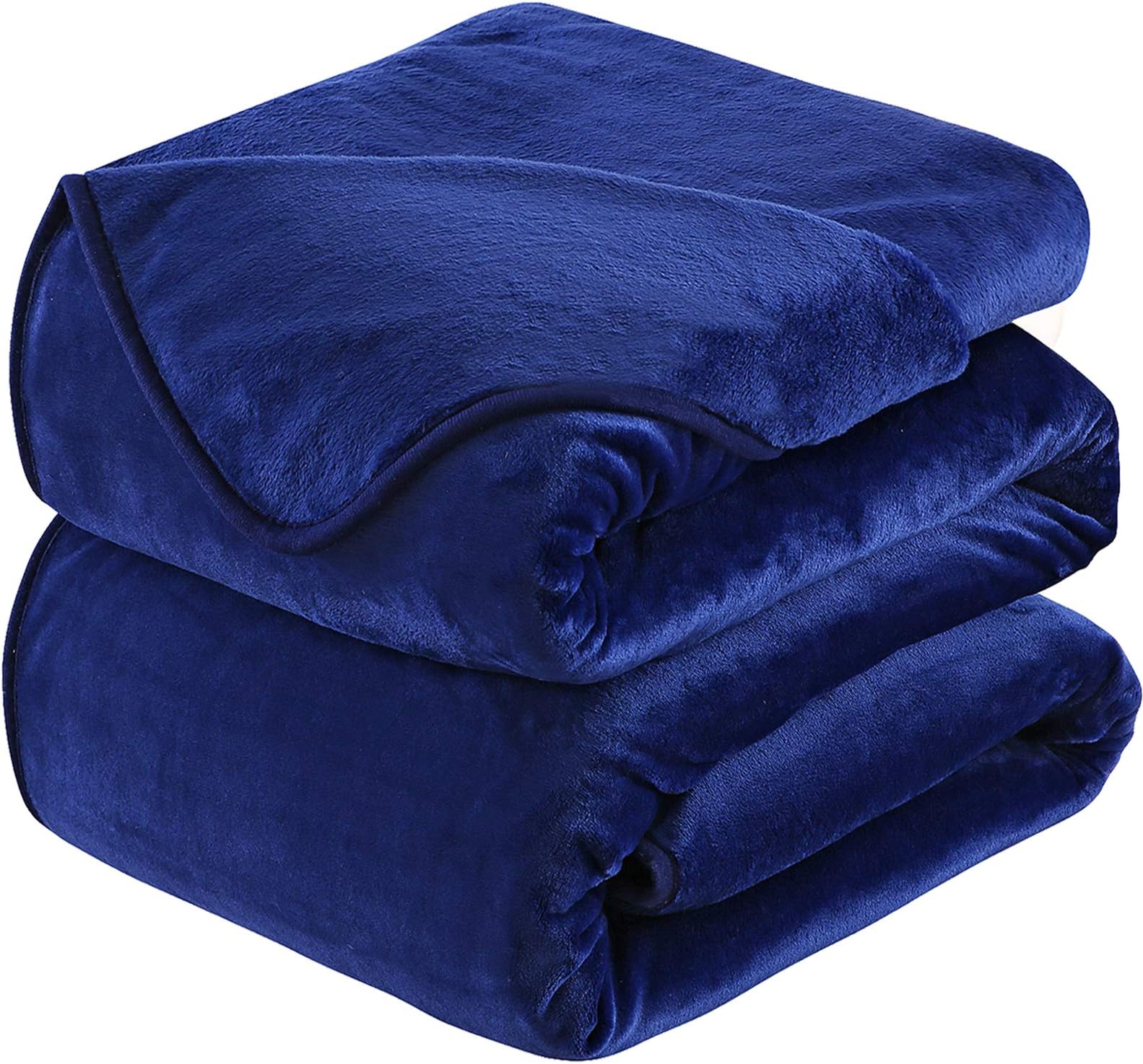 Amazon.com: Utopia Bedding Fleece Blanket Queen Size Royal Blue 300GSM ...