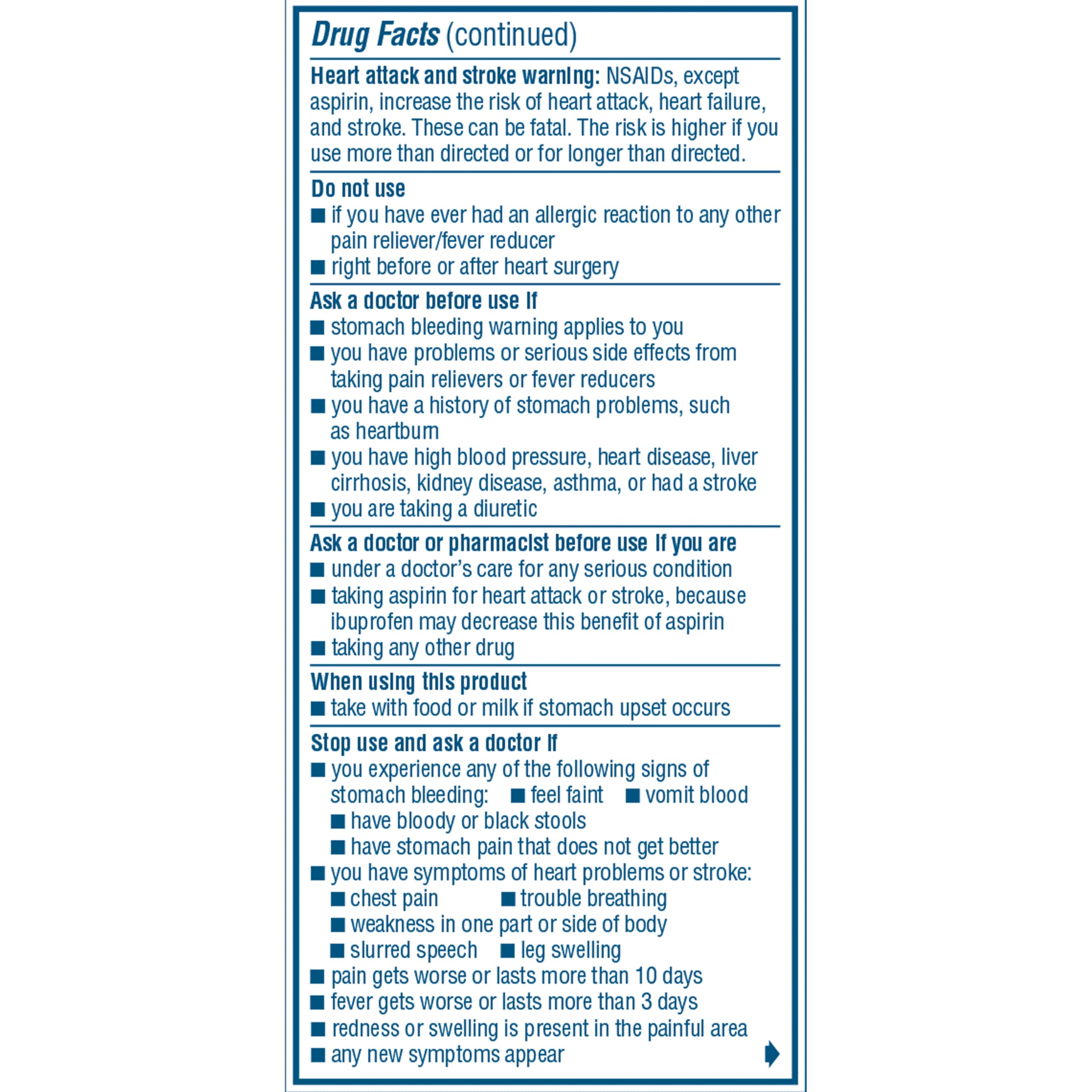 Advil Pain Reliever and Fever Reducer, Pain Relief Medicine with Ibuprofen 200mg for Headache, Backache, Menstrual Pain and Joint Pain Relief - 100 Coated Tablets — Amazon image 17