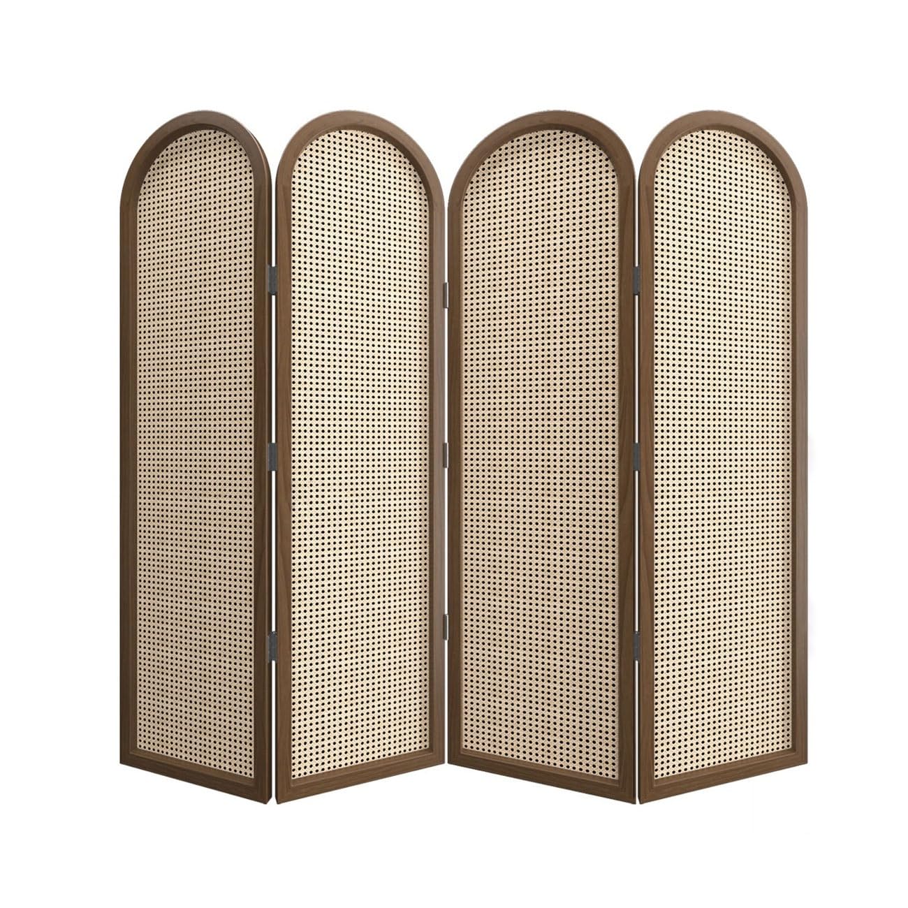 Privacy Screen Rattan Screen Folding Mobile Living Room Partition Shield Home Tea Entrance Simple Room Divider