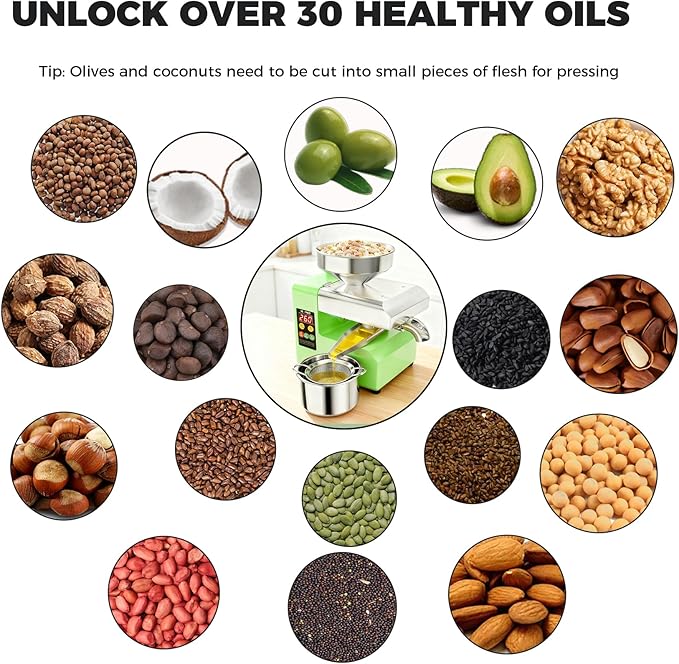 Prensa de Aceite Automática Fría/Caliente 820W, Ideal para H miniatura 3