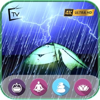 Rain on Tent Sounds for Sleep: Relaxing Rain On Tent Sound- Camping in the rain For Fire TV & Tablets - NO ADS