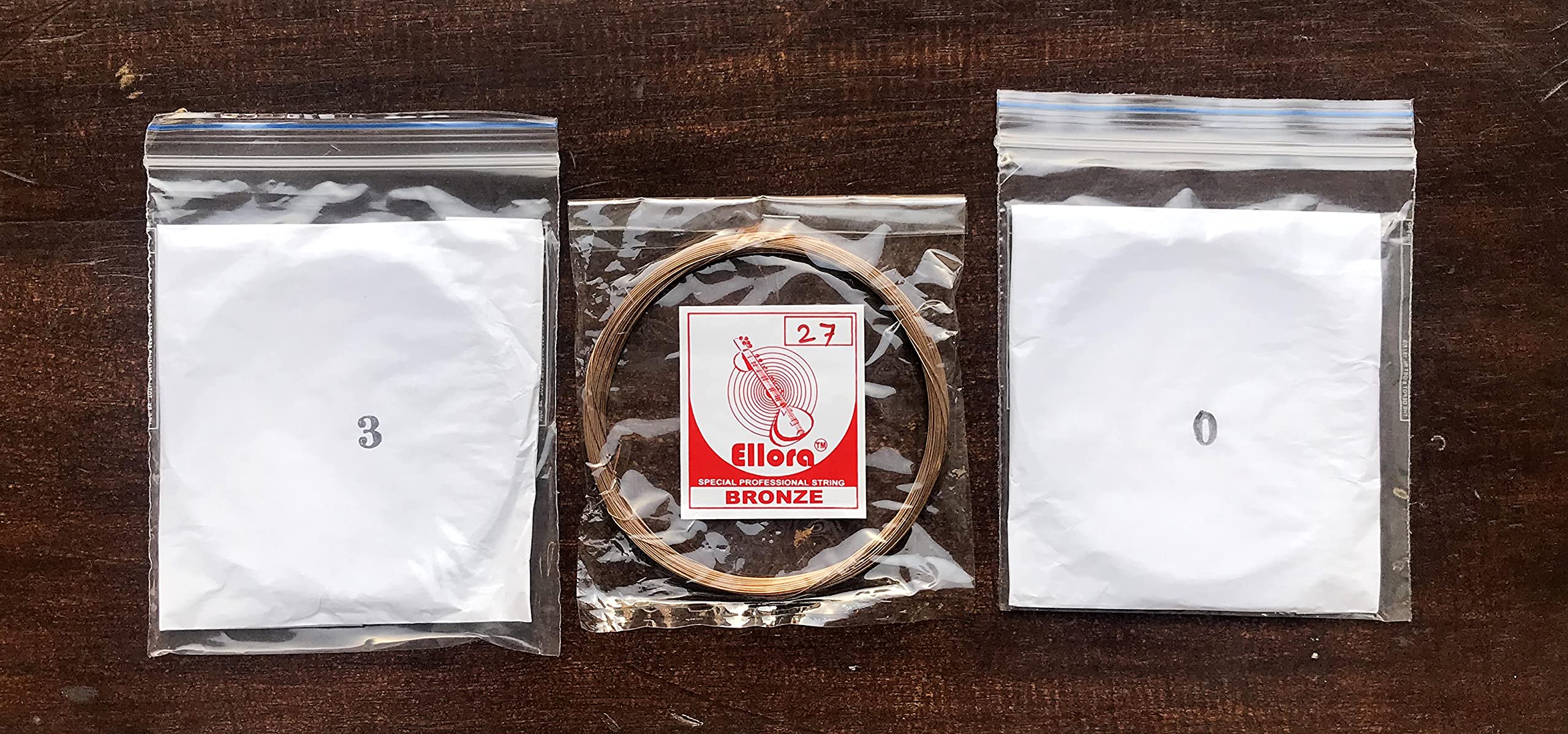 3 Sitar String Coils set for Vilayat Khan Style Sitar Baaj Joda Chikari & Taraf - Image 5
