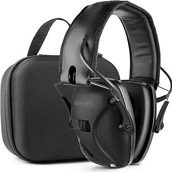Estas orejeras electrónicas de disparo de alta calidad de awesafe ofrecen una reducción de ruido de 24dB NRR, son cómodas y duraderas, y vienen con una garantía de 1 año.