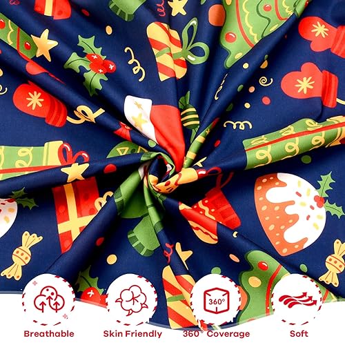 Miniatura 6 de Cloele Sábana bajera de Navidad para cuna, gorro de Papá Noel, para niños y niñas, 1 paquete, sábana acogedora para colchones estándar para cuna y