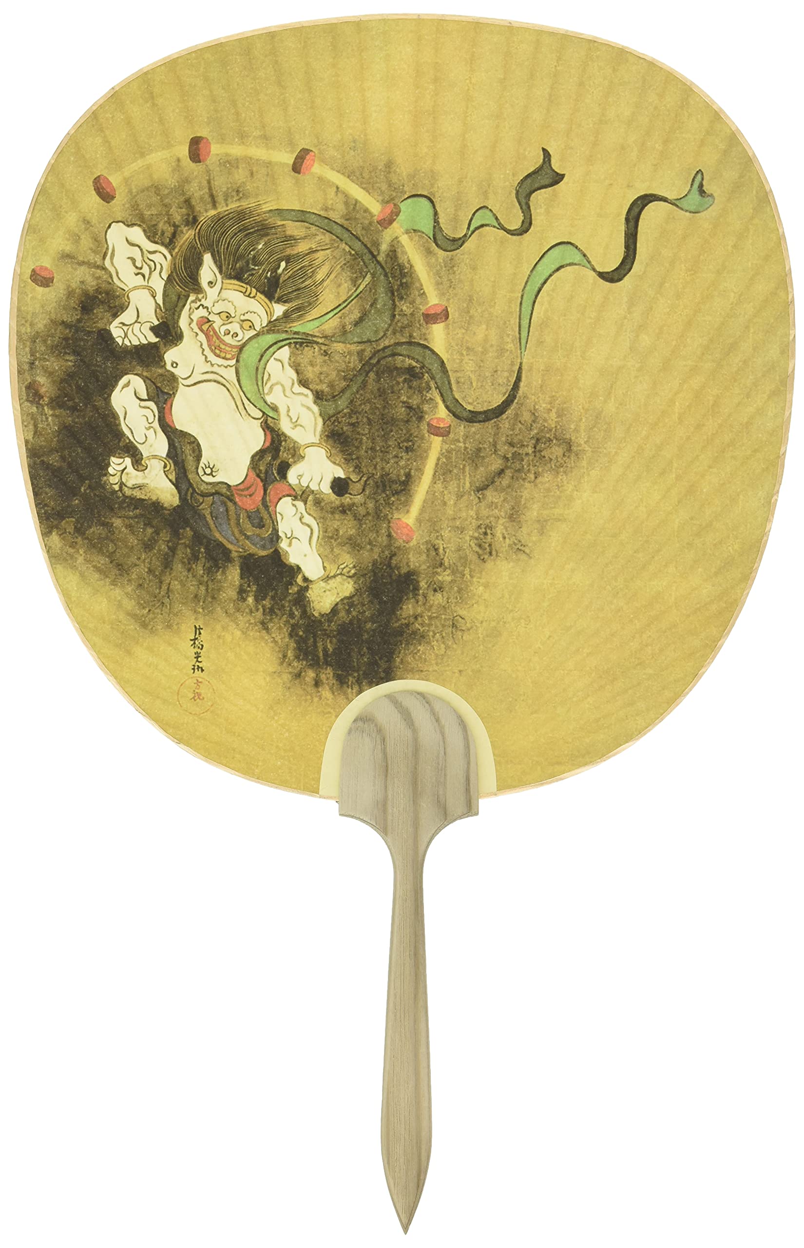 風神 楓華　ウラシク Amazon.co.jp: 塩見団扇 うちわ 風神雷神 (雷神) 24×37cm 2223