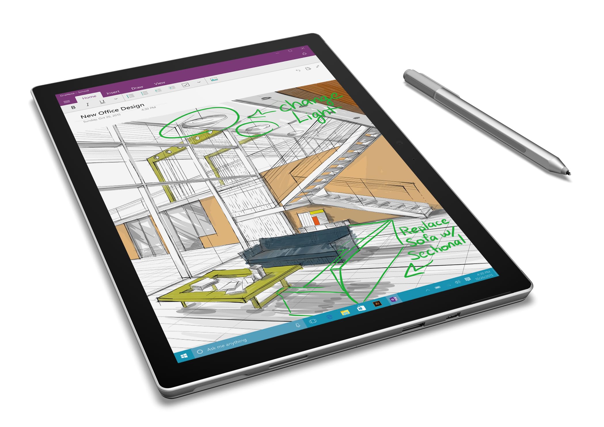 Microsoft Surface Pro 4 256GB Hard Drive 16GB Ram i7e 12.3