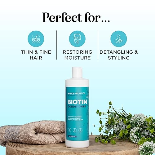 Miniatura 2 de Champú y acondicionador de biocina natural para pérdida de cabello bloqueador DHT estimulador de folículos para el crecimiento del cabello