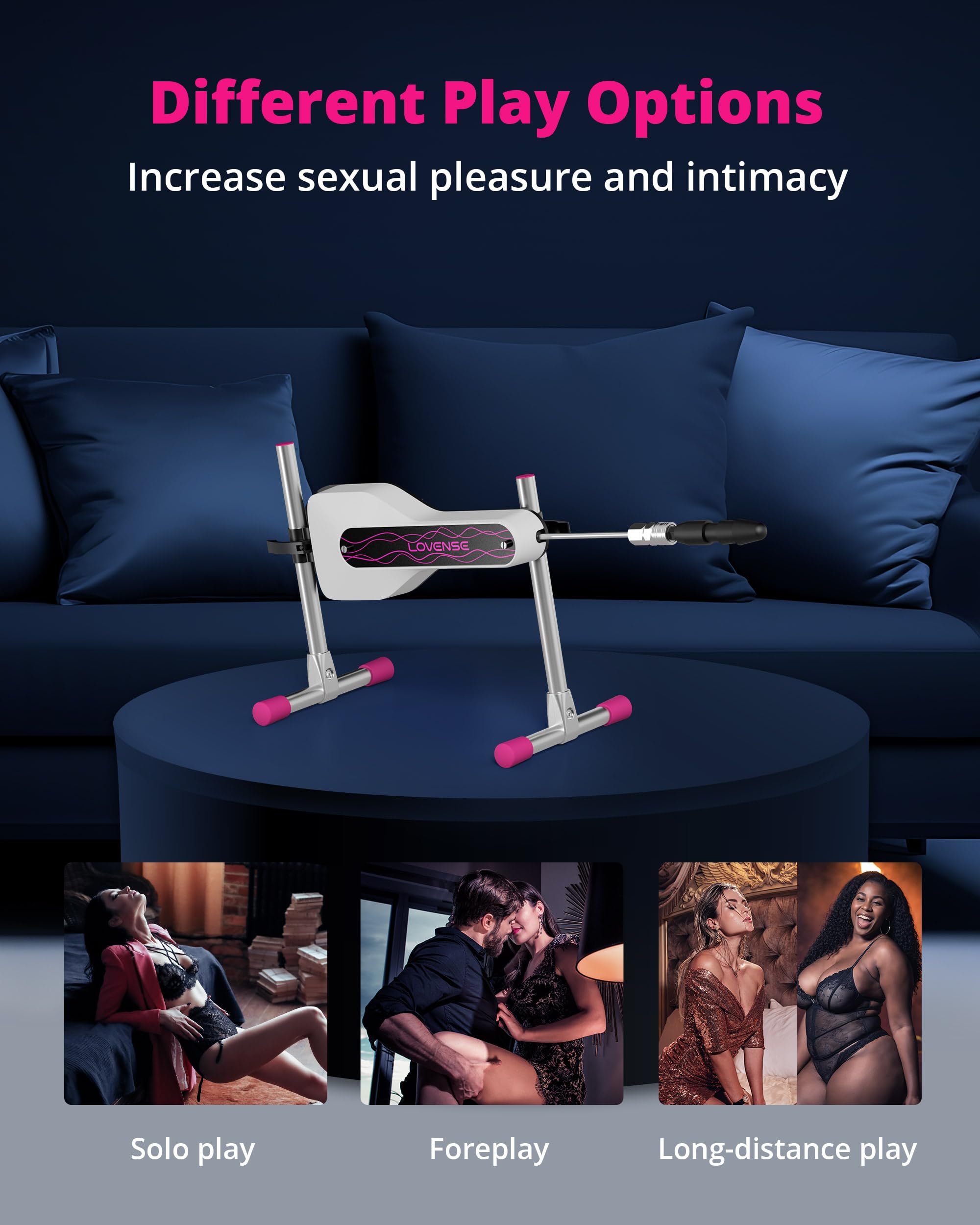 LOVENSE Mini Sex Machine, Sex Toys - Machines & Devices with Remote Control, Thrusting Machine for Women for G Spot Anal Stimulation, Adult Toys with Dildo Discreet Packaging