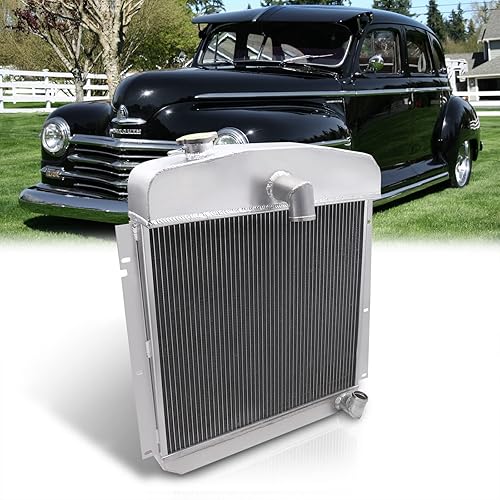 AJP Distributors Tri Core 3-Row Full Aluminio Radiador Motor Motor Refrigeración Actualización CompatibleReemplazo Para Plymouth Chrysler P15 Deluxe