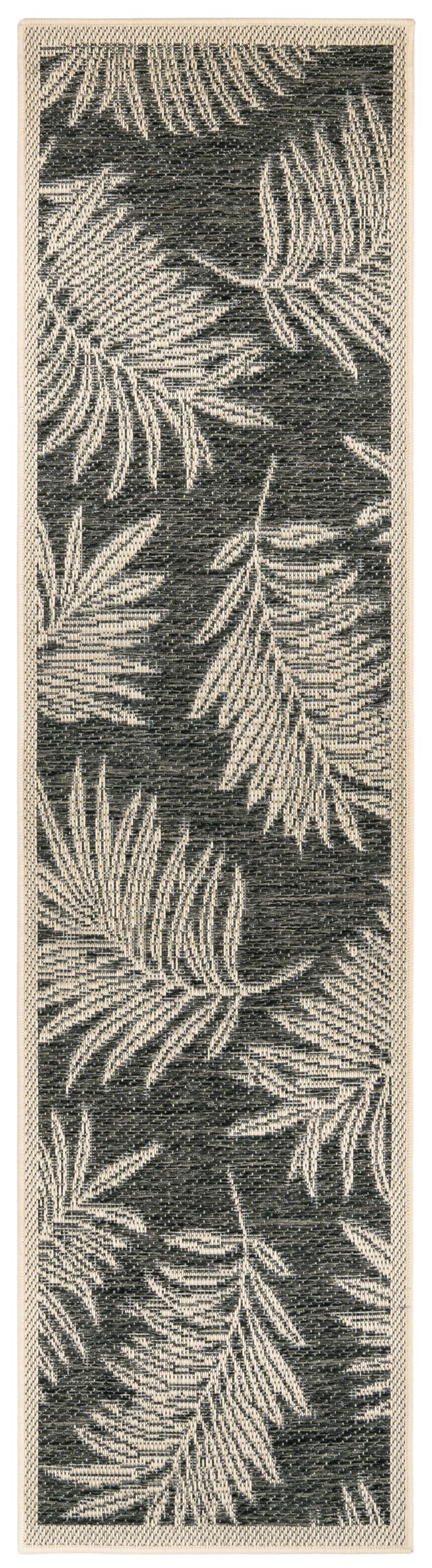 Rugshop Leaf Design for Patio Rugs,Deck Rugs,Balcony Rugs Indoor/Outdoor Runner Rug 2' 3