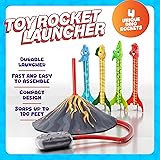Ninja Blast Dinosaur Toy Rocket Launcher for Kids Toys for Kids 3-5 5-7 4-6 - Outdoor Toys for Kid Ages 4-8 - 3 4 Year Old Boy Birthday Gift - Gifts for Boys Age 3 4 5 6 Years Toy for Toddlers