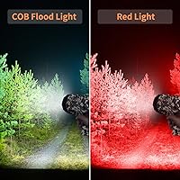 Vista 4 de BUYSIGHT Rechargeable Spotlight Flashligh, 1000000 Lumen Hand held Spotlight Waterproof Flashlight Hunting floodlight with red Lens(Camouflage