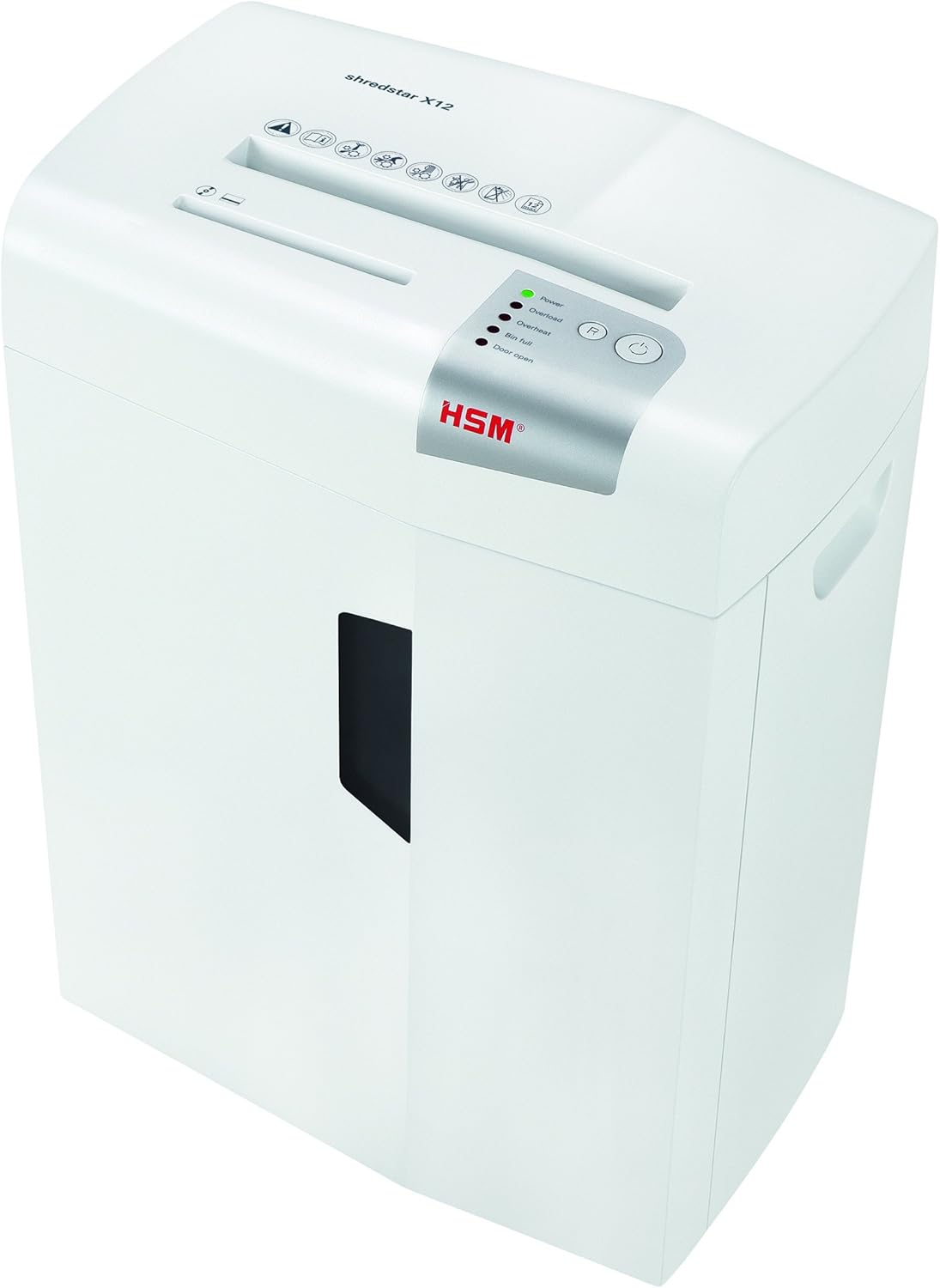 HSM shredstar X12 Cross-Cut; Shreds Up to 12 Sheets; 6.1-Gallon Capacity Shredder, White | HSM1059