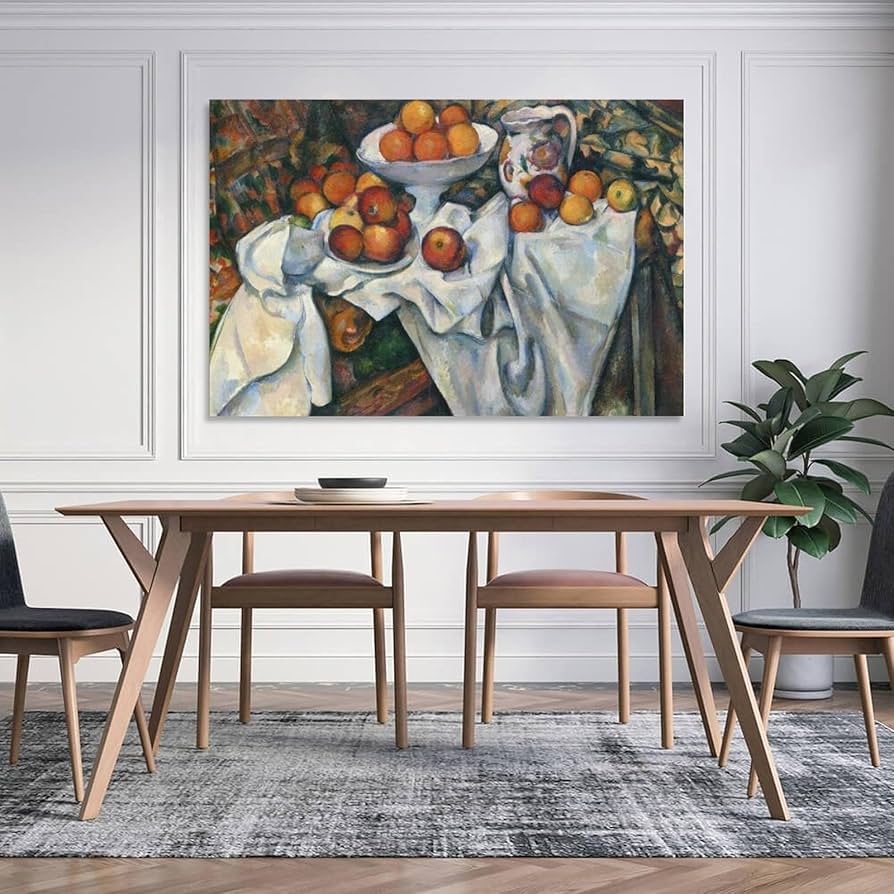 絵画 ポールセザンヌ アートポスター リンゴとオレンジのある静物 Amazon.co.jp: 18 アート絵画 リンゴとオレンジ ポール セザンヌ