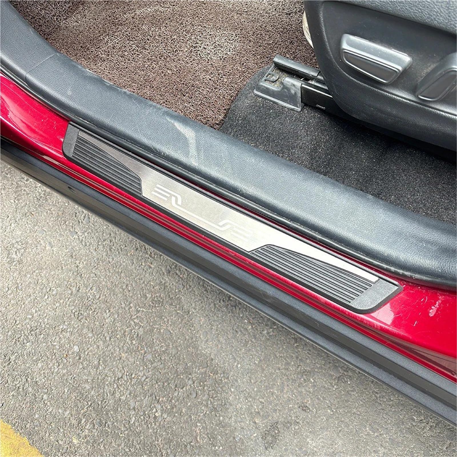 Einstiegsleisten Schutzleiste Für Mazda Für CX-80 2024/2025 Kohlefaser Einstiegsleisten