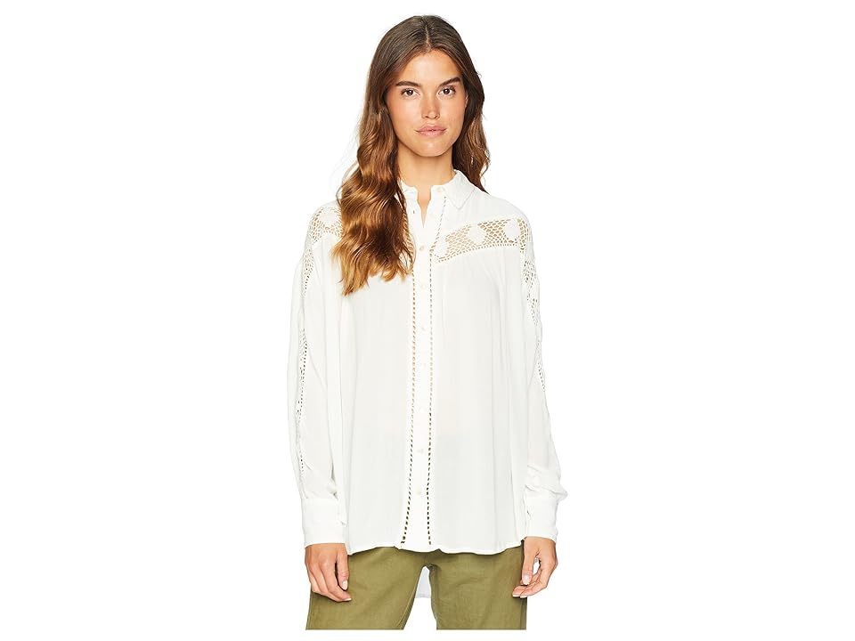 

Free People Katie Bird Button Down (Ivory) Women's Clothing