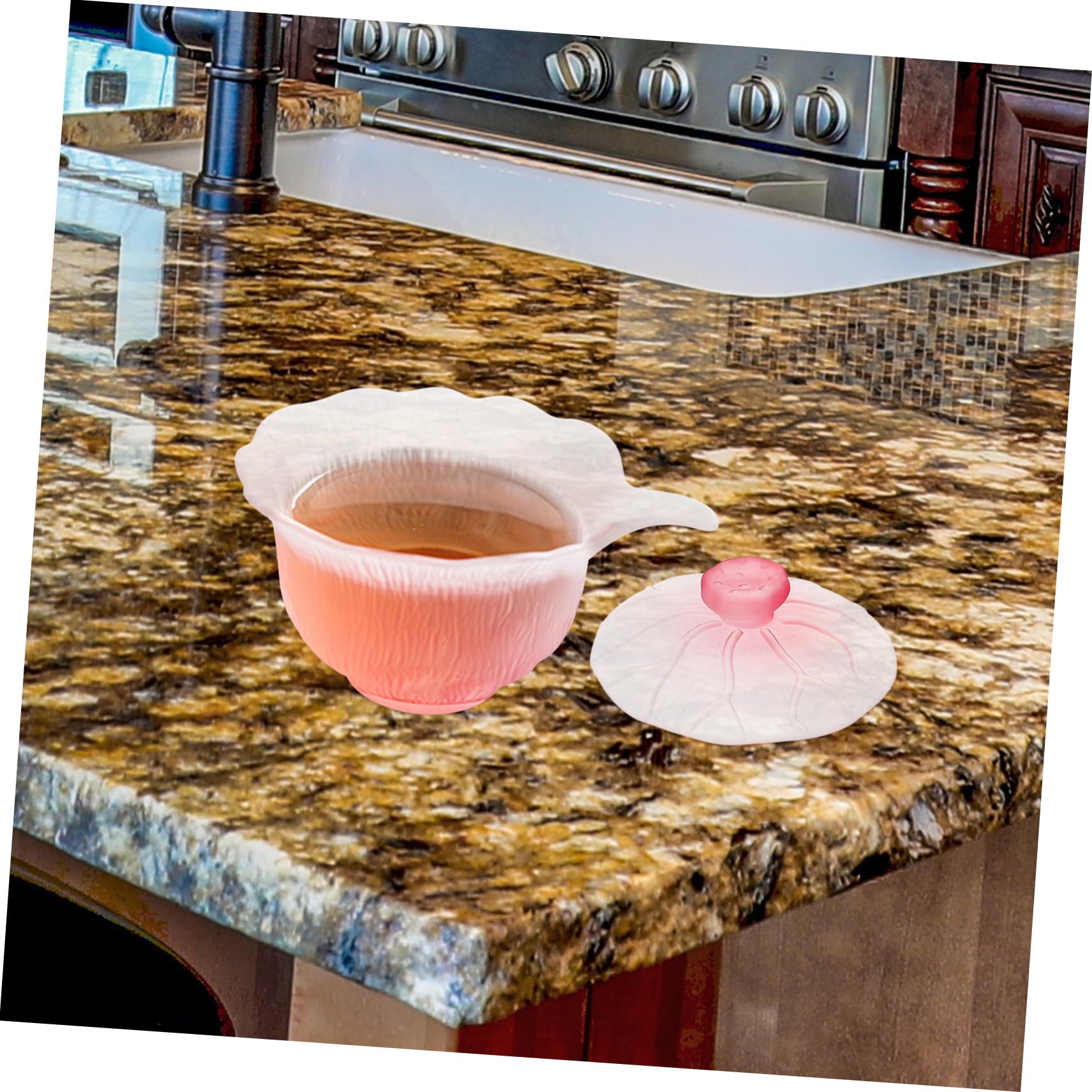 3stücke Glass Cup Für Kung Fu Tee Hochtemperaturbeständige Teetasse Mit Deckel Teetasse Für Wasser Tee Und Saft Verarbeitung Für Teeliebhaber