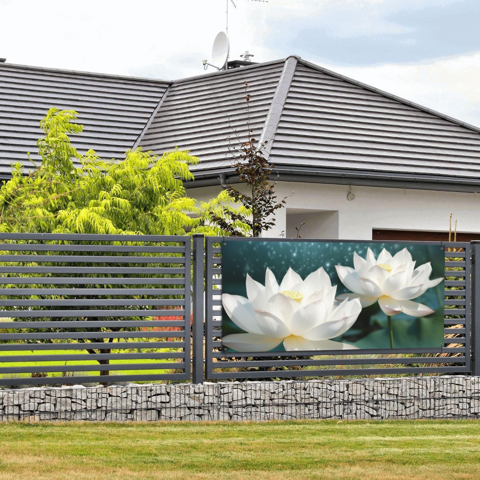Banderole Personnalisée Anniversaire Or Et Blanc
