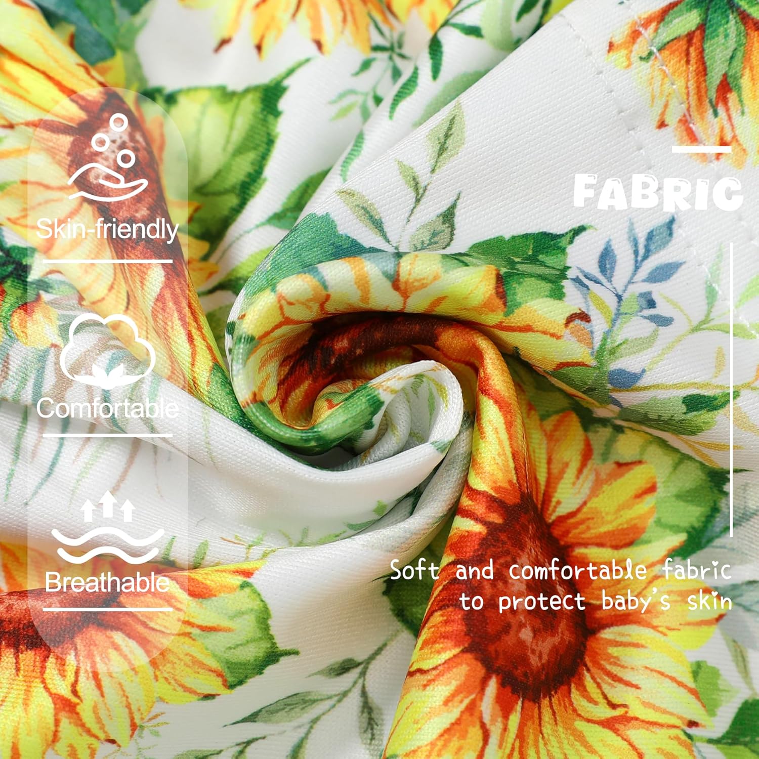 YUEMION Toddler Girl Clothes, 2Pcs Baby Girl Summer Outfits Ruffle Sleeveless Shirts Floral Tops + Shorts Clothing Set 1-5T - Image 6